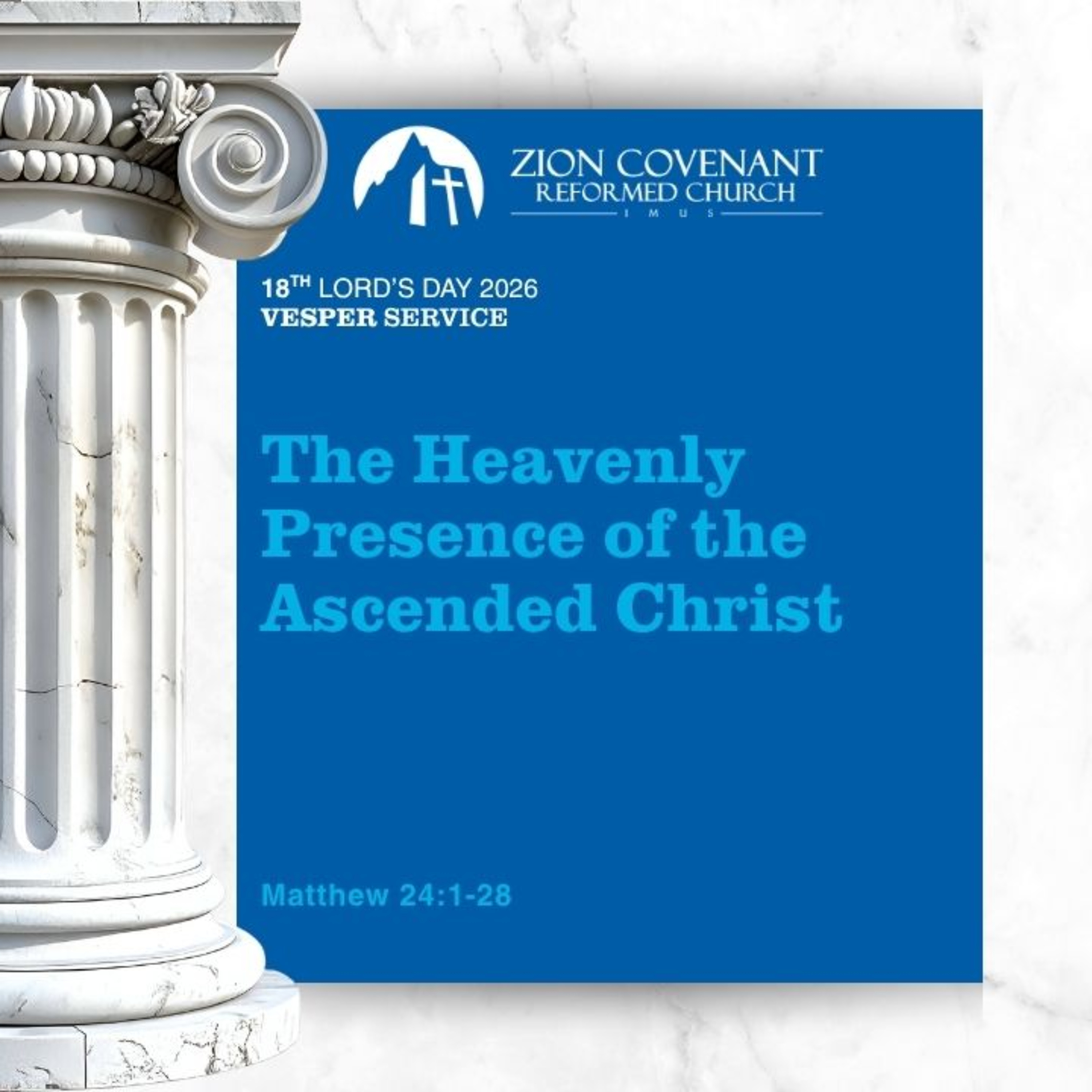 "The Heavenly Presence of the Ascended Christ" (Heidelberg Catechism LD 18)  episode artwork