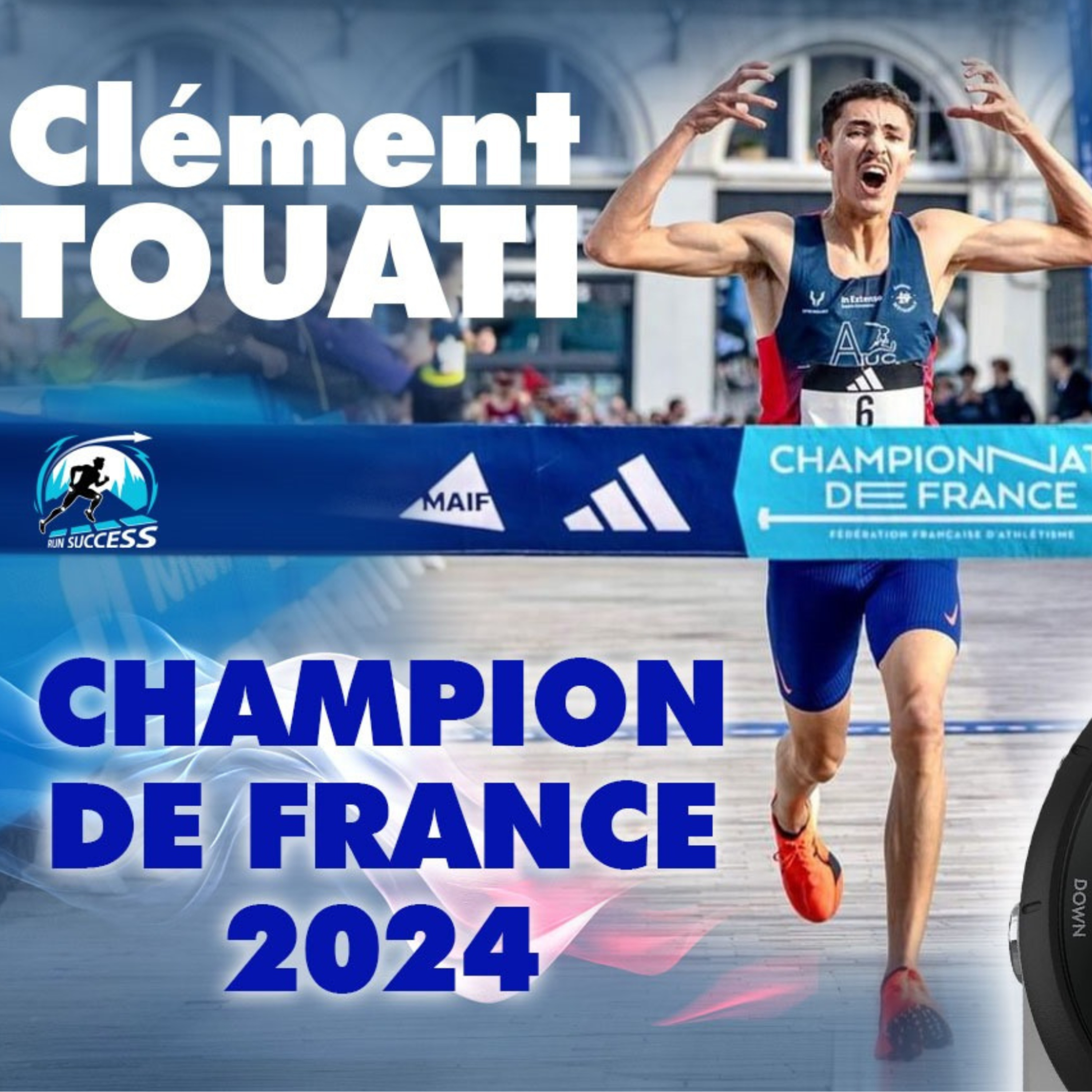 IL DEVIENT CHAMPION DE FRANCE ELITE DU 5KM 2024 en 13min48 ! Podcast avec Clément TOUATI !