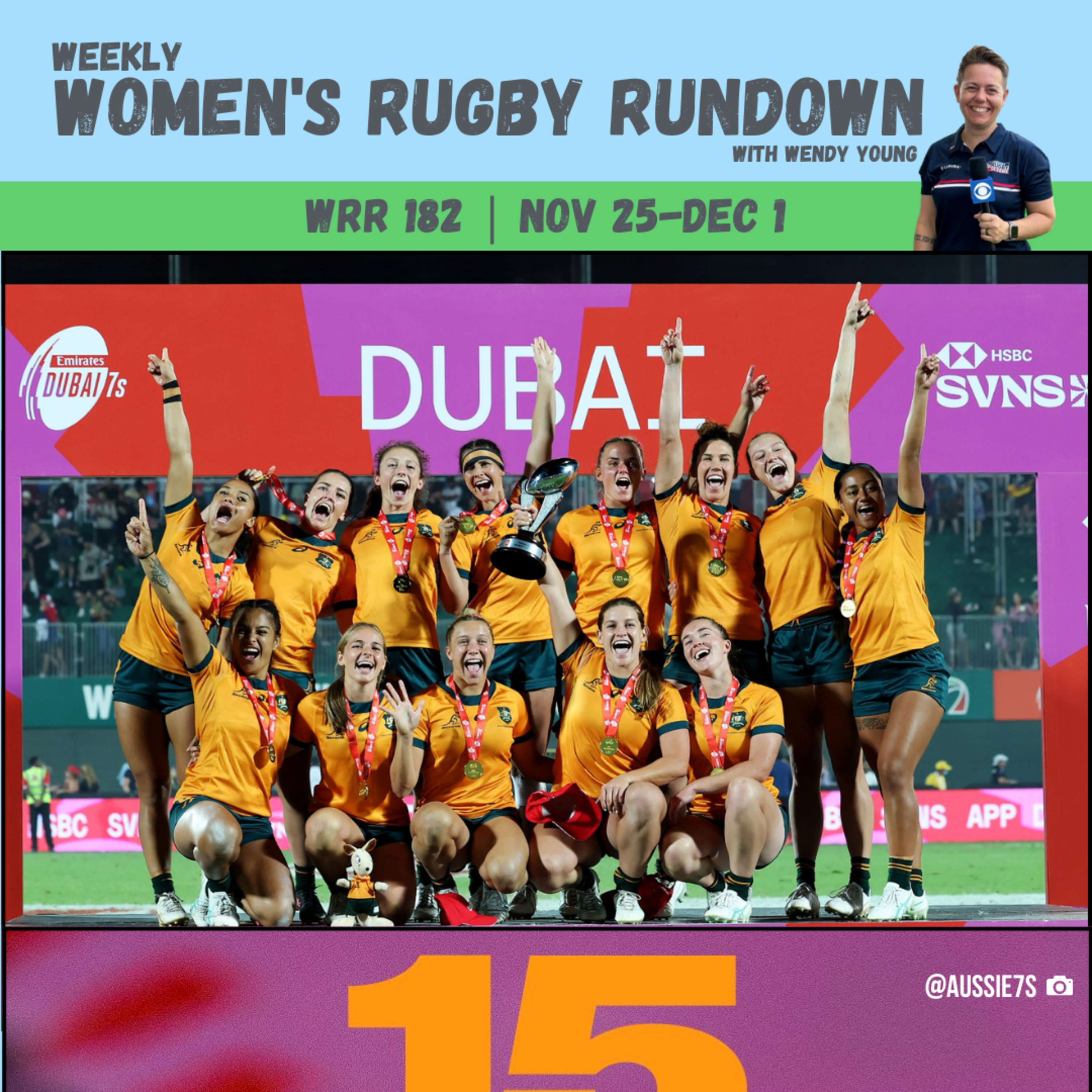 Ilona Maher Dances to 2nd, Australia Dominates Dubai 7s, Netherlands Triumphs | WRR 182 episode artwork