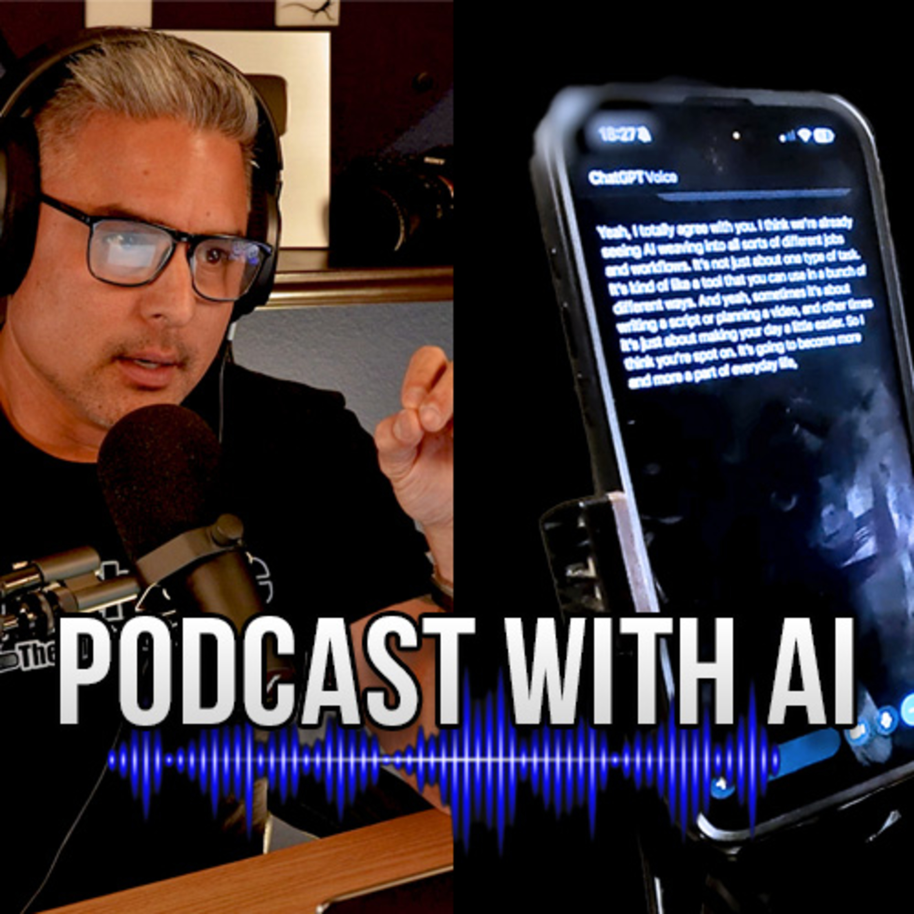  Podcasting with AI — Letting It Question Me | A Real, Unscripted Conversation episode artwork