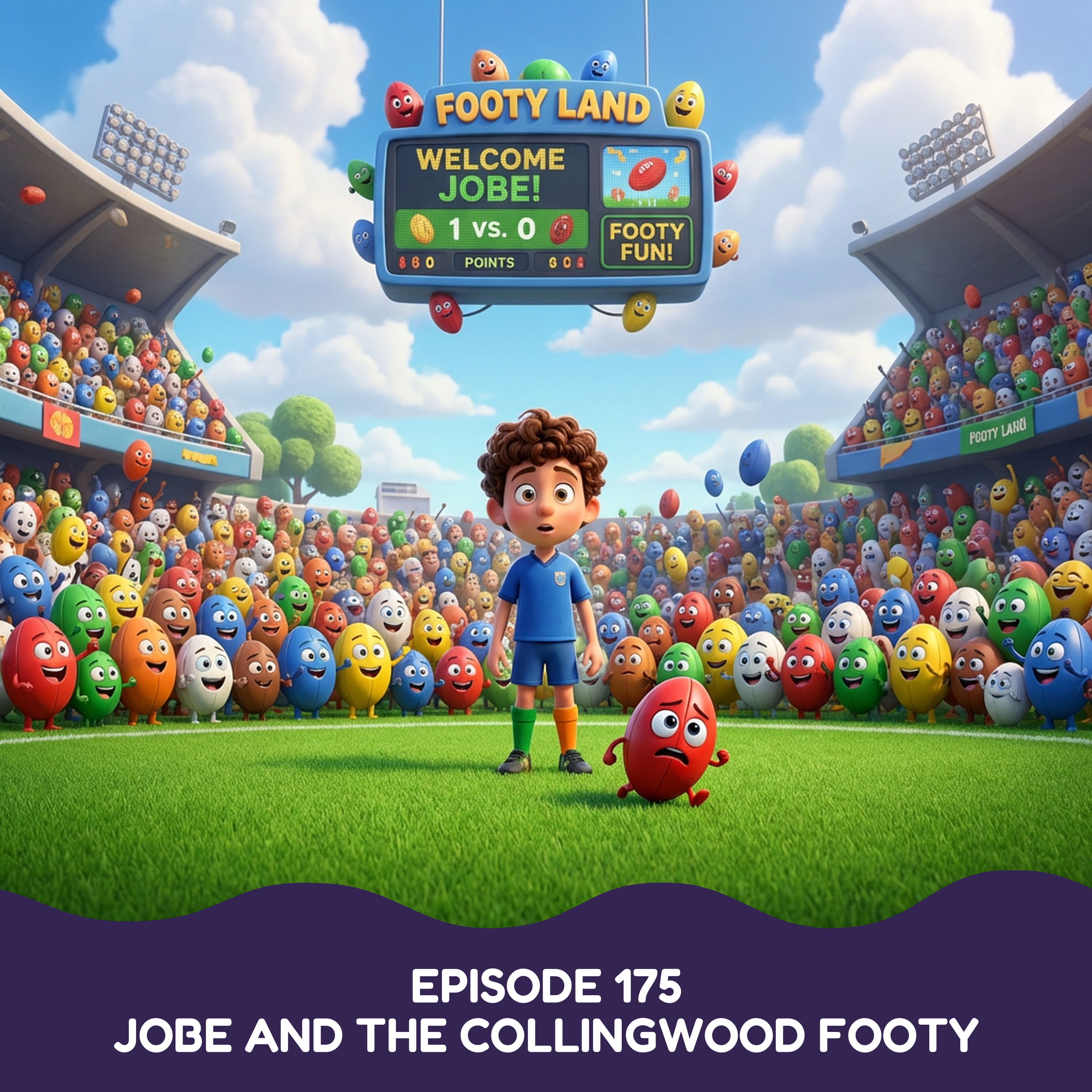 Jobe and the Collingwood Footy episode artwork