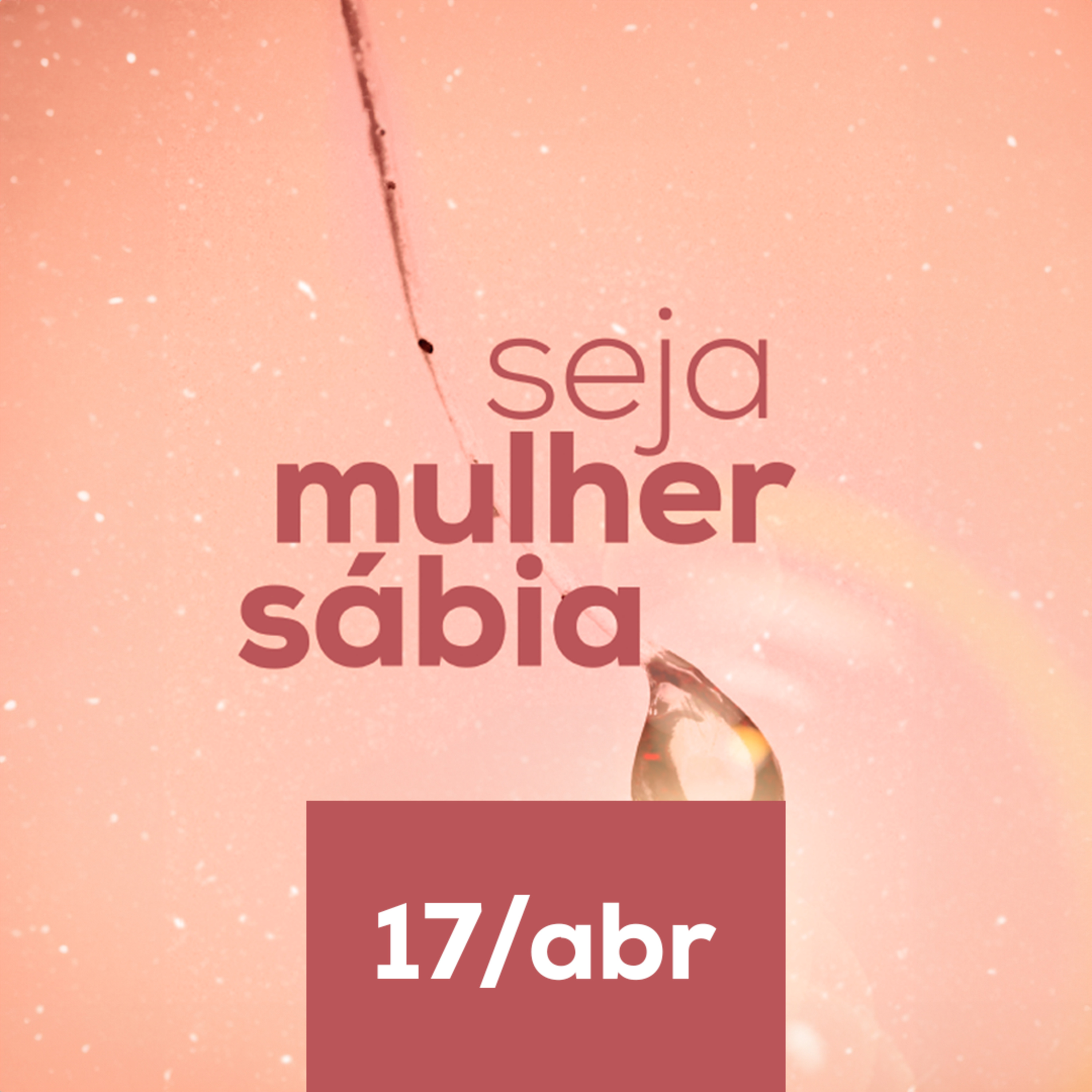 Seja Mulher Sábia - 17/Abr