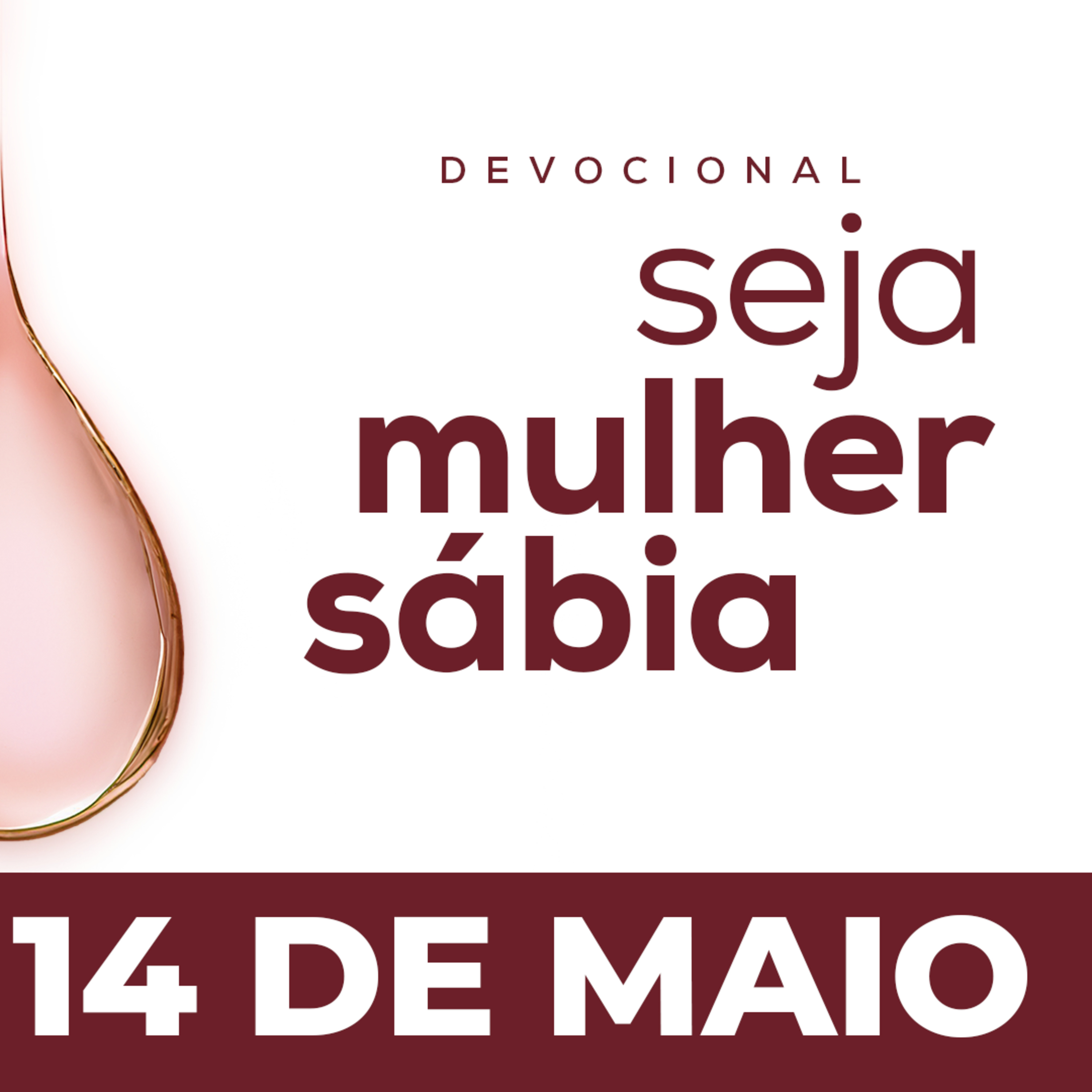 Seja Mulher Sábia - 14/Mai