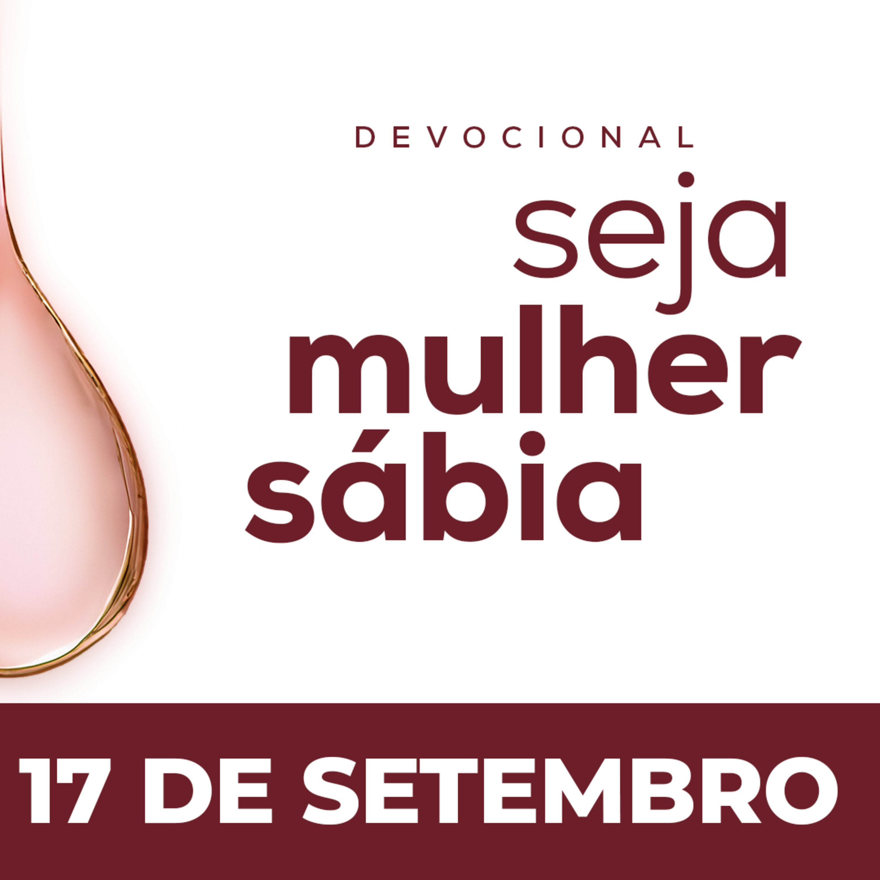 Seja Mulher Sábia - 17/Set