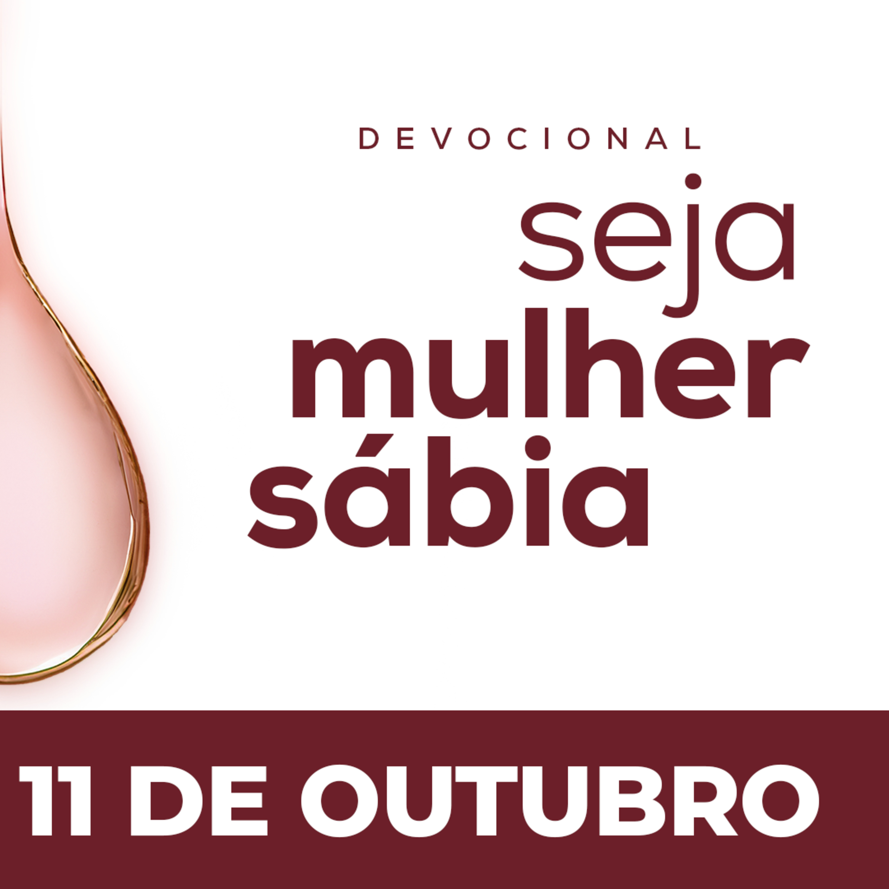 Seja Mulher Sábia - 11/Out