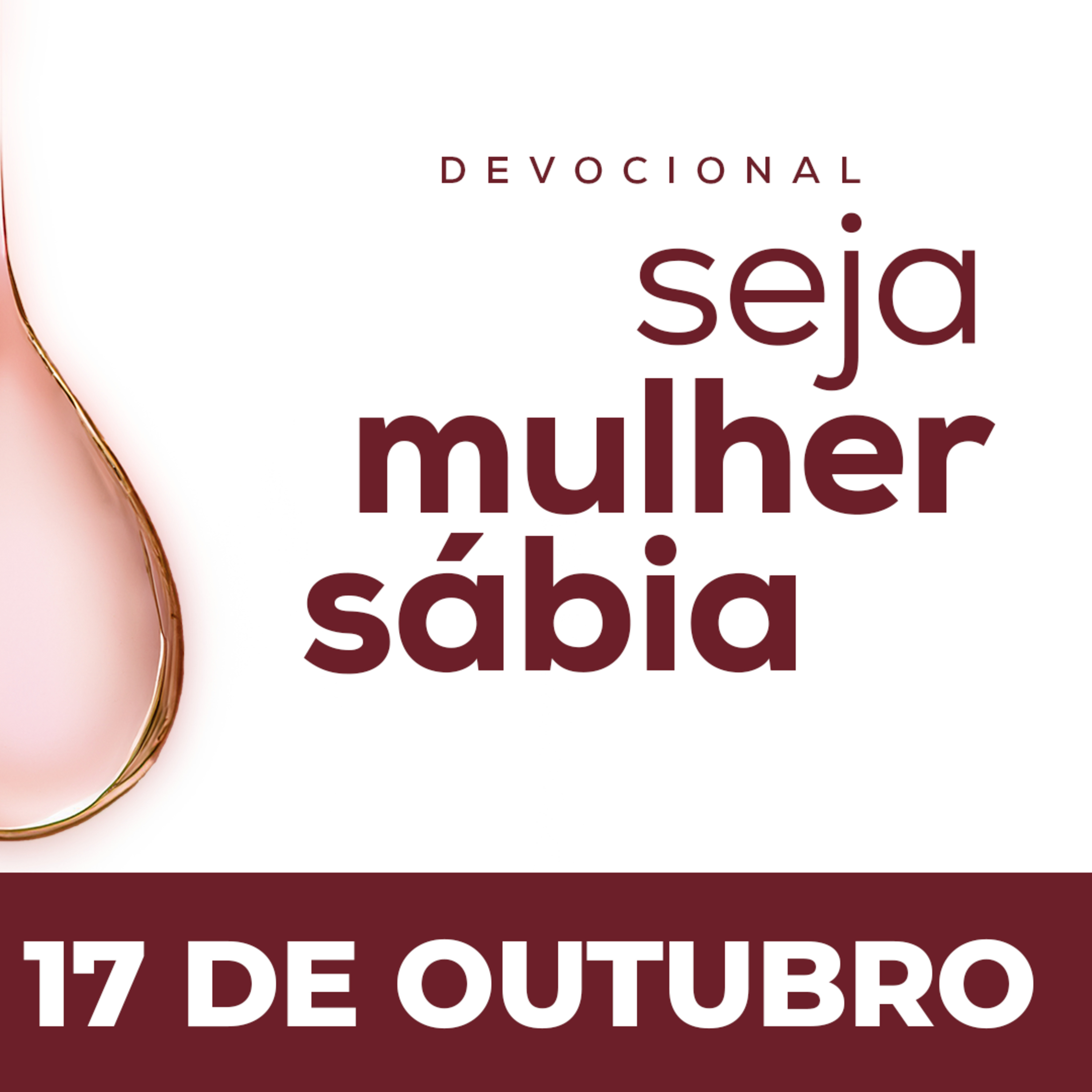 Seja Mulher Sábia - 17/Out