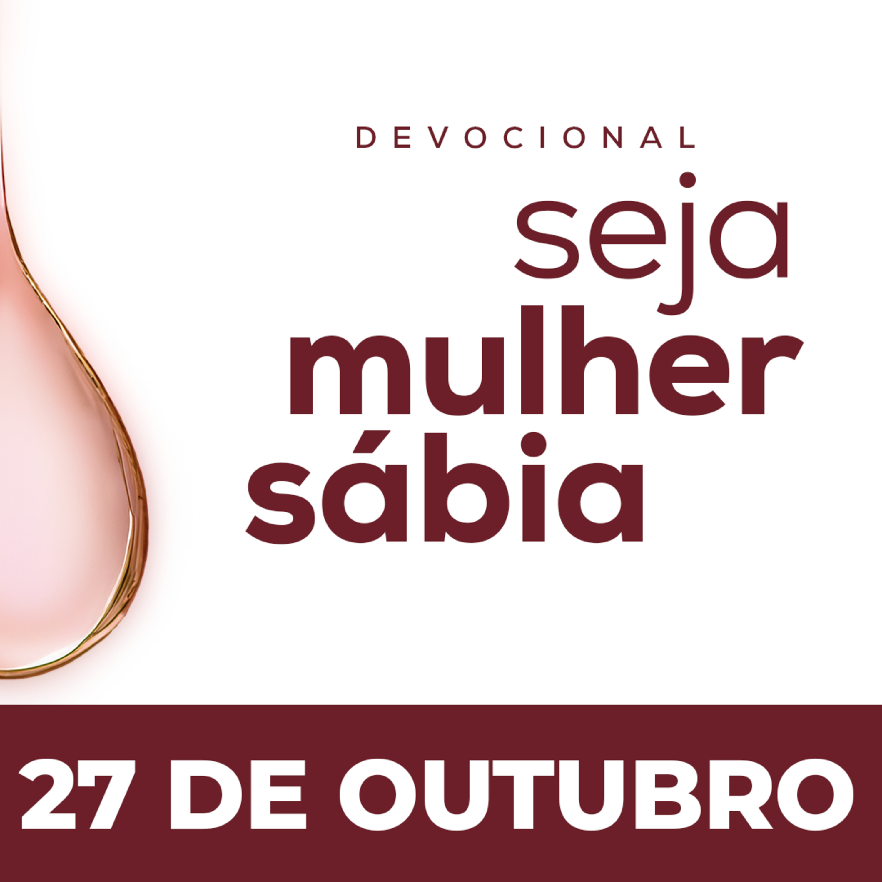 Seja Mulher Sábia - 27/Out