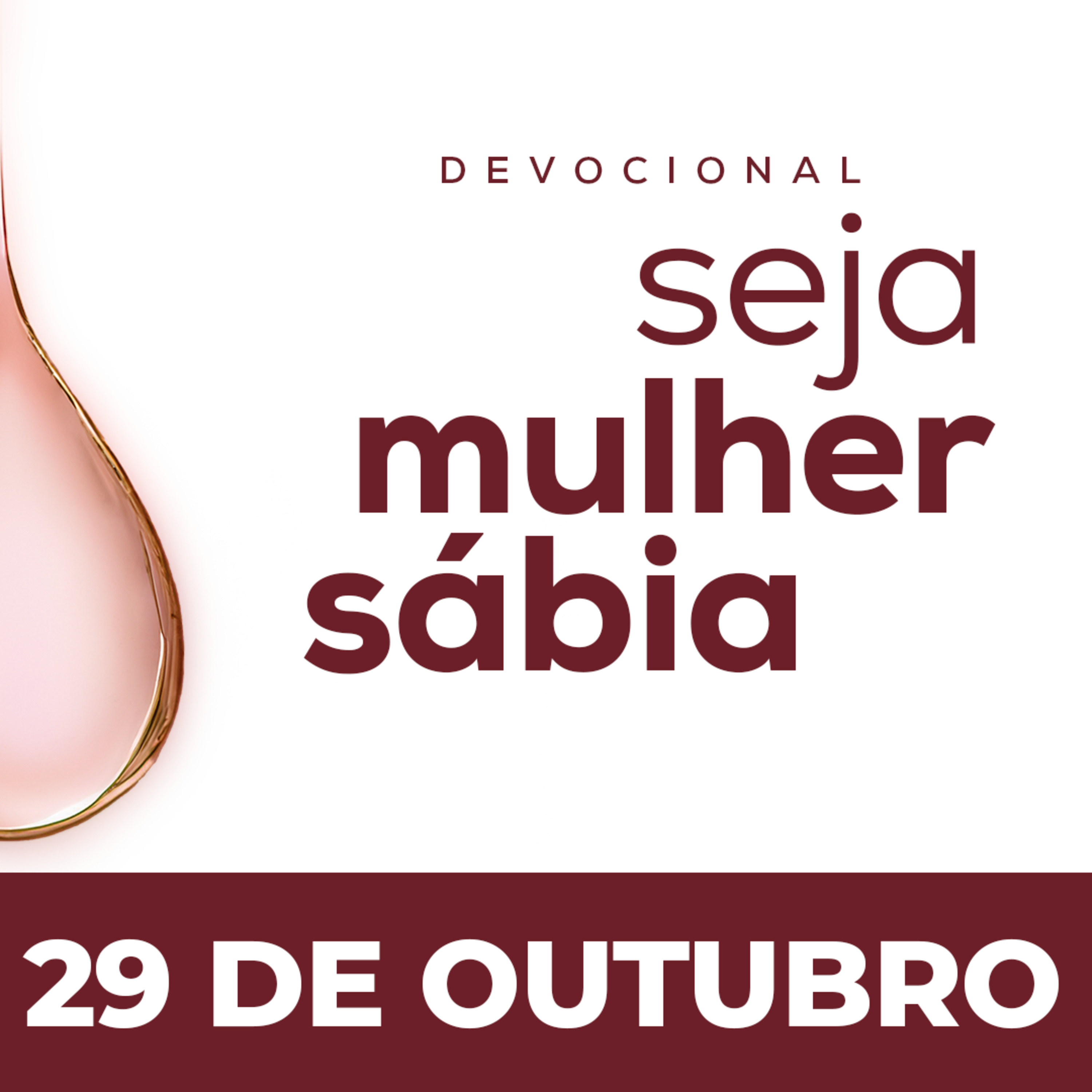 Seja Mulher Sábia - 29/Out