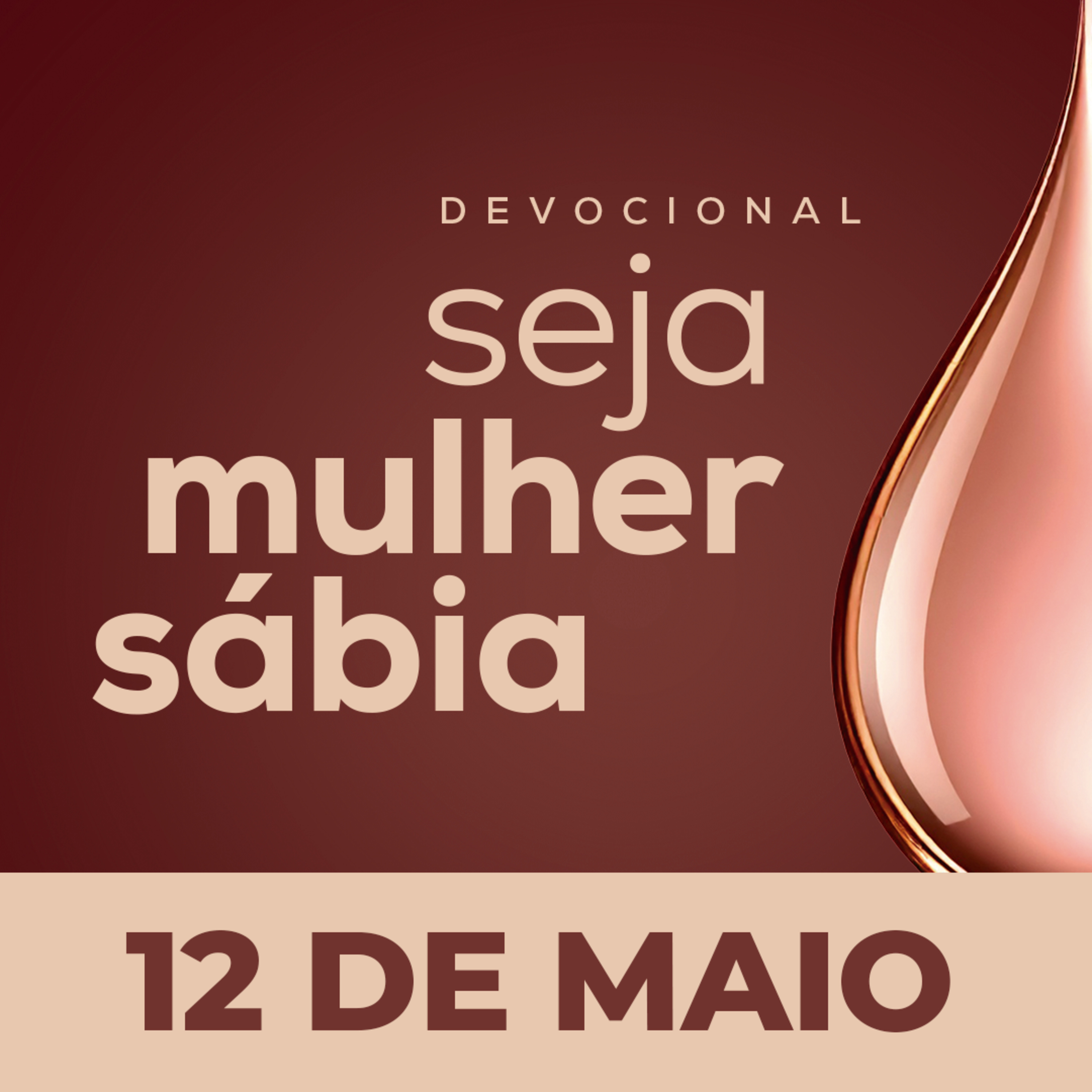 ⁠⁠⁠Seja Mulher Sábia - 12/Mai