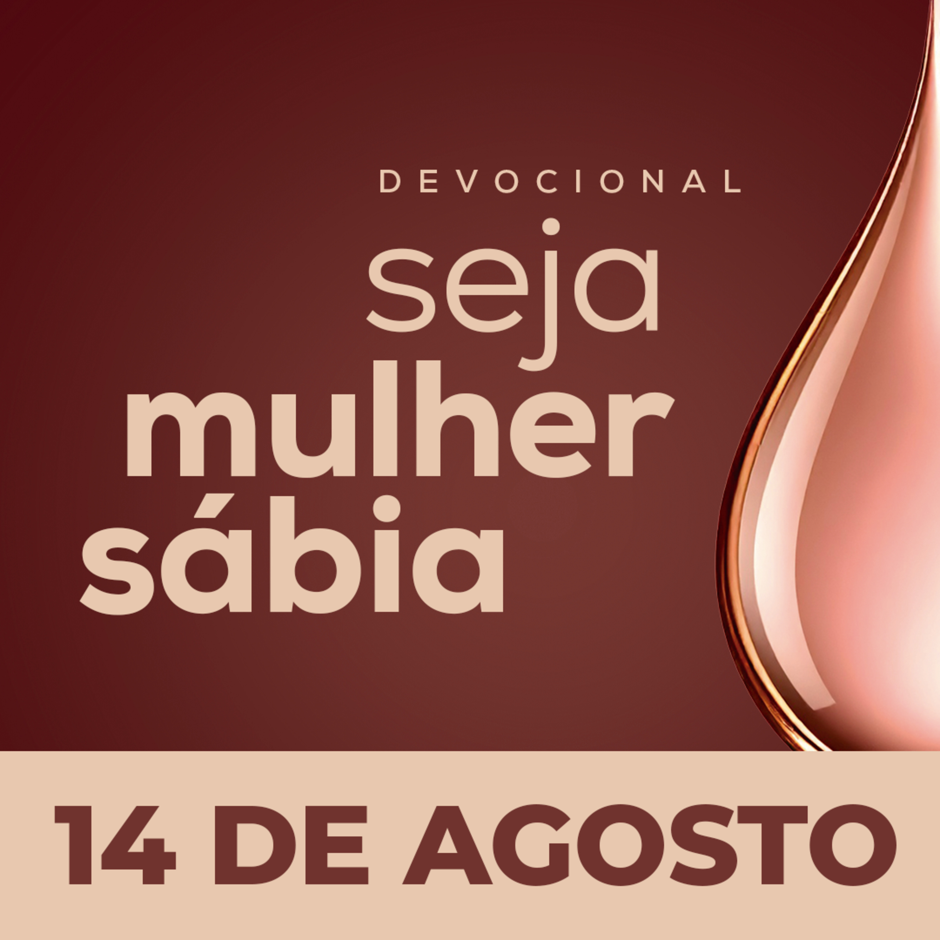 Seja Mulher Sábia - 14/Ago