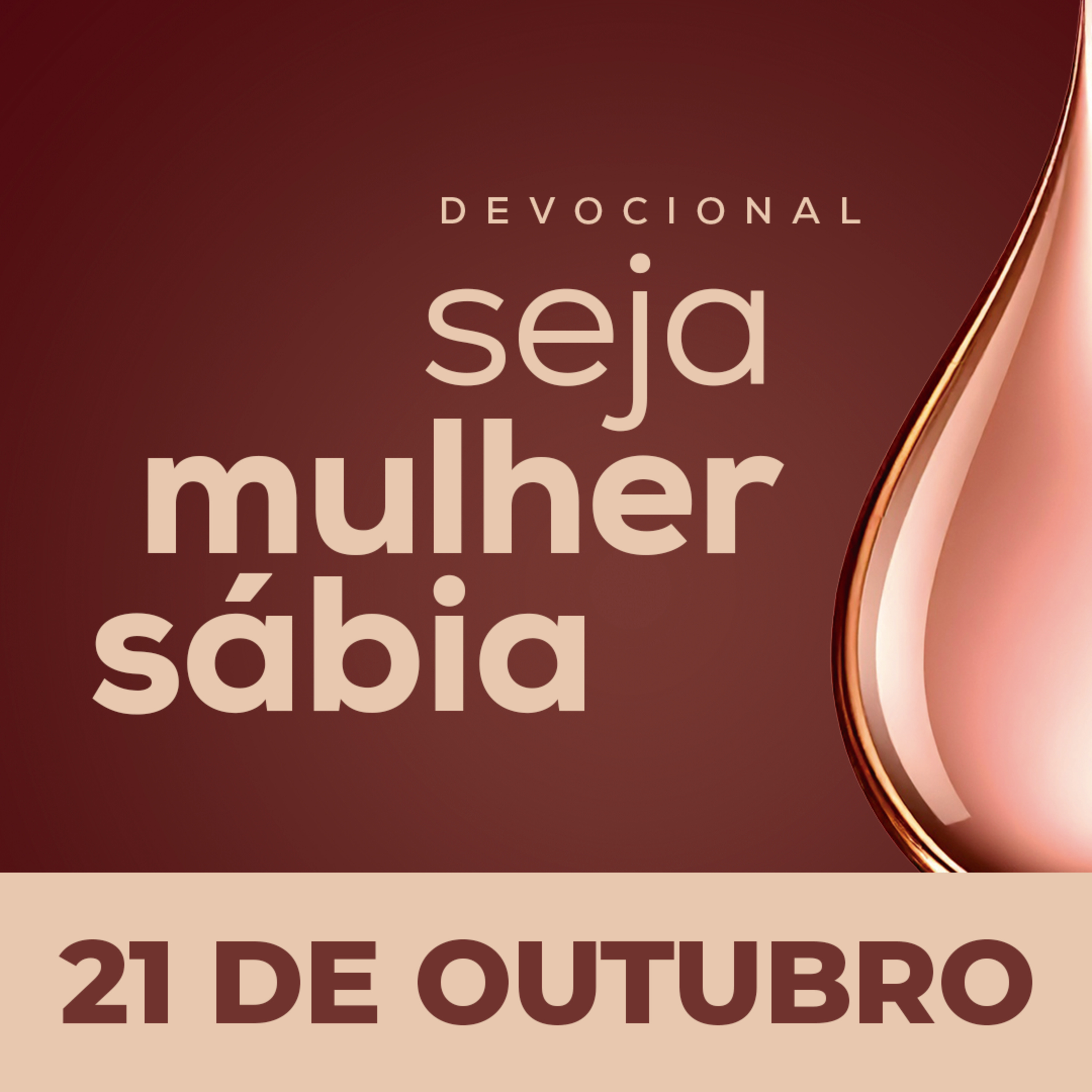 Seja Mulher Sábia - 21/Out