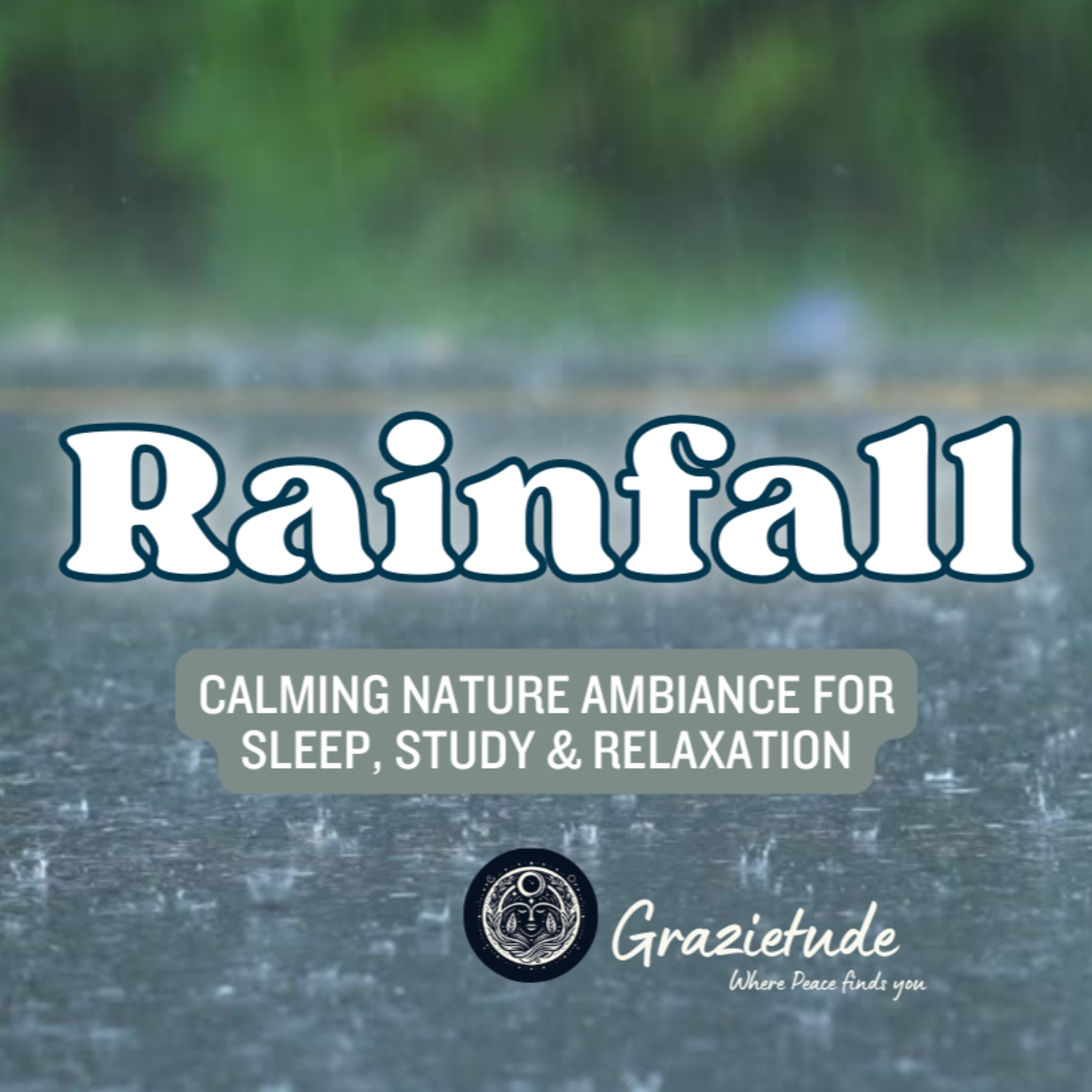 White Noise Rainfall Serenity Relaxing Sounds of Rain on a Quiet Road. Calming Ambiance for Sleep & Study episode artwork