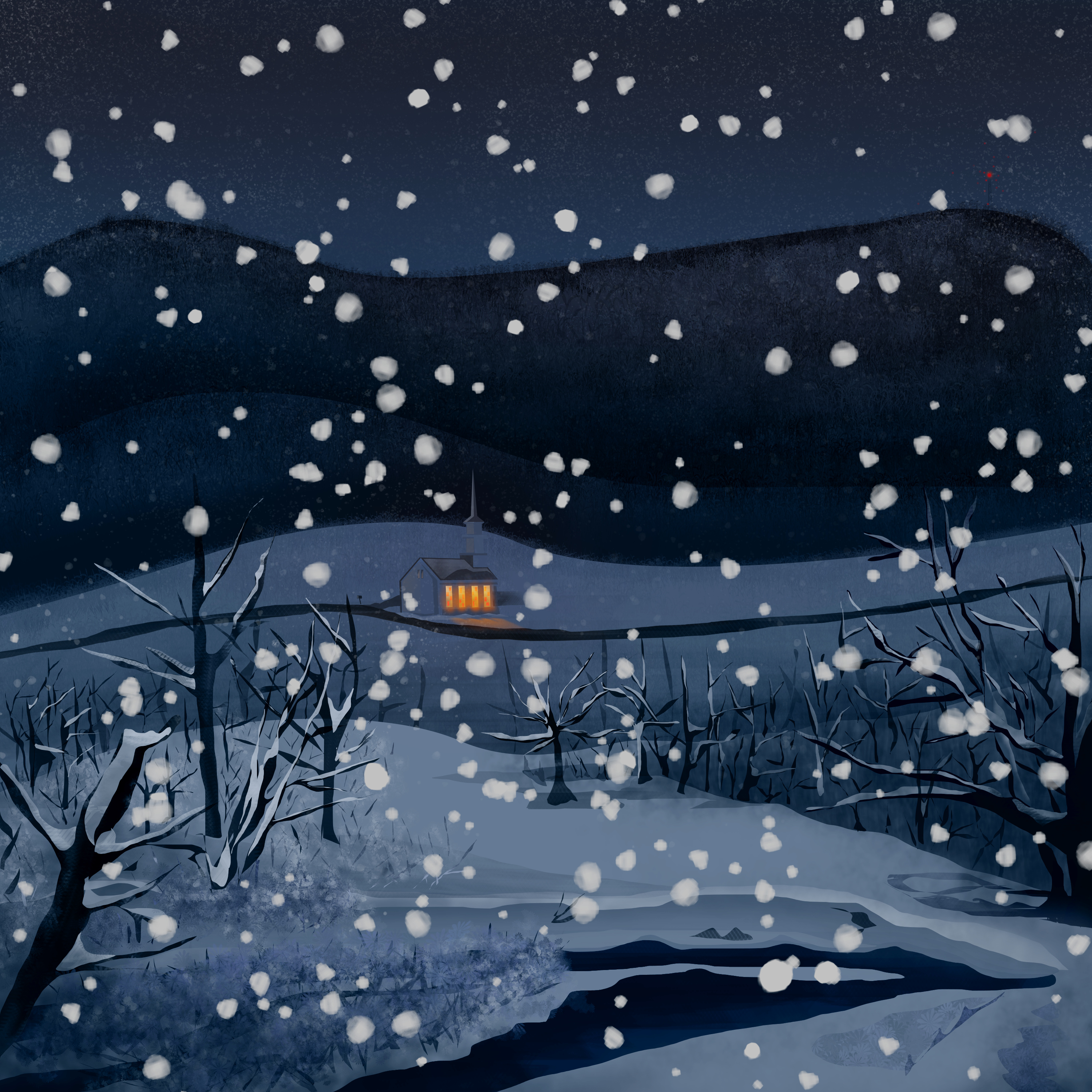 Southern Vermont Winter Ambience: Snow, Wind, and Late-Night NYE Musings episode artwork