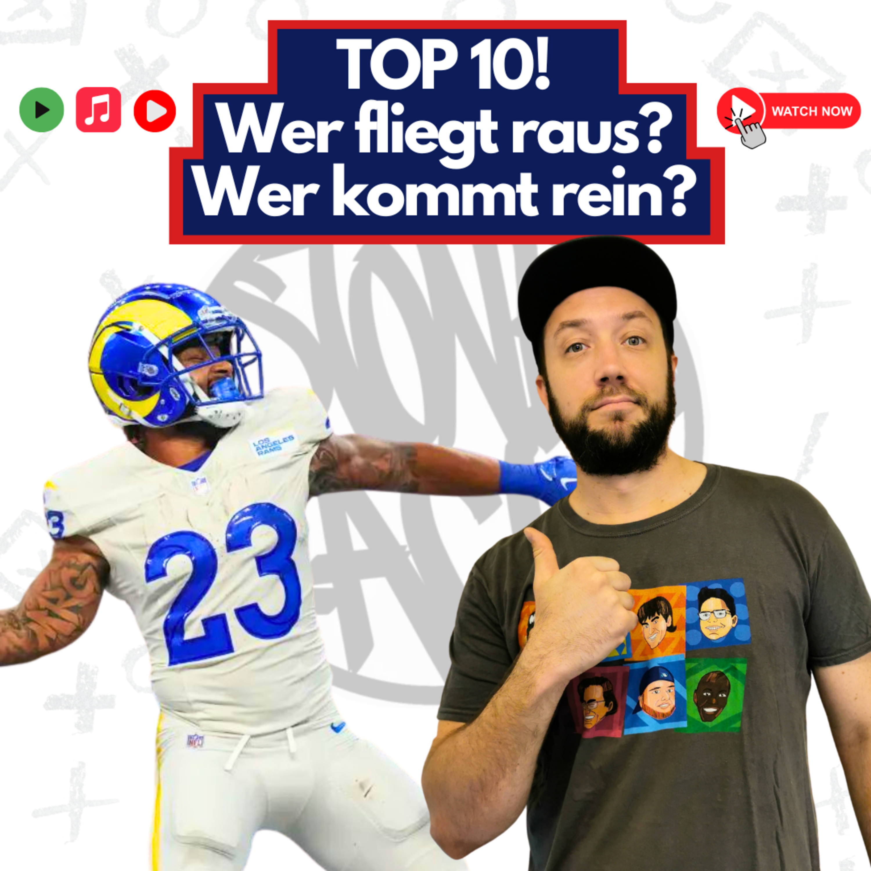 Fantasy Football - Top 10, wer kommt rein, wer fliegt raus? [2024] - Podcast 448 episode artwork