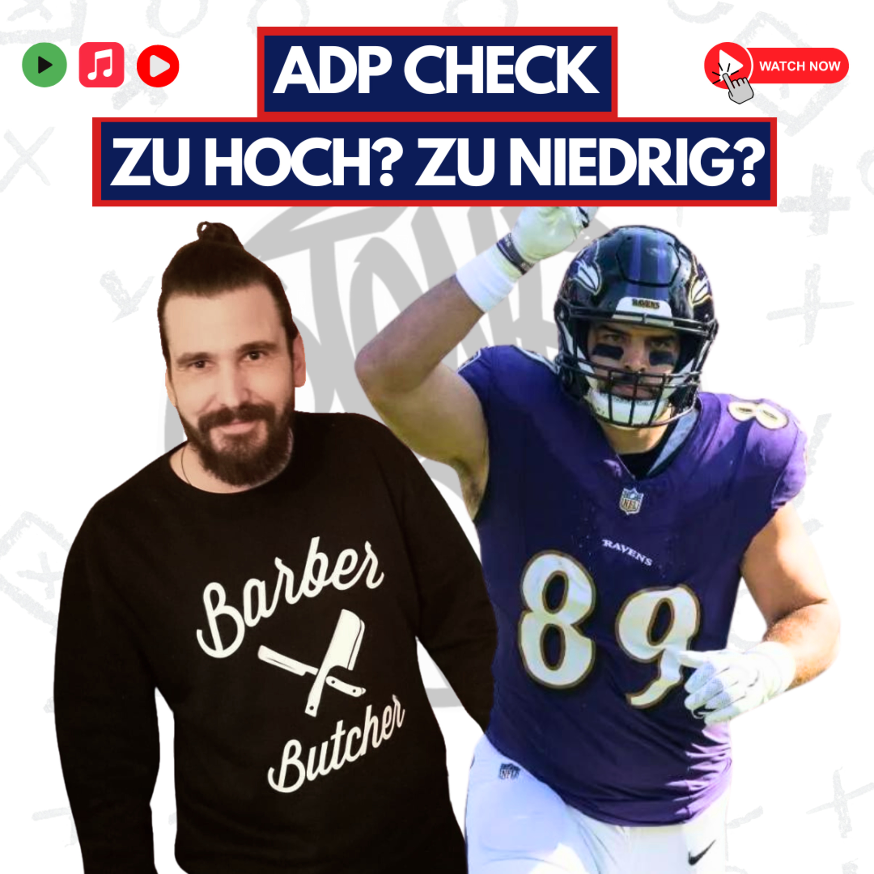 Fantasy Football - ADP Check, wer ist zu hoch? [2024] - Podcast 451 episode artwork