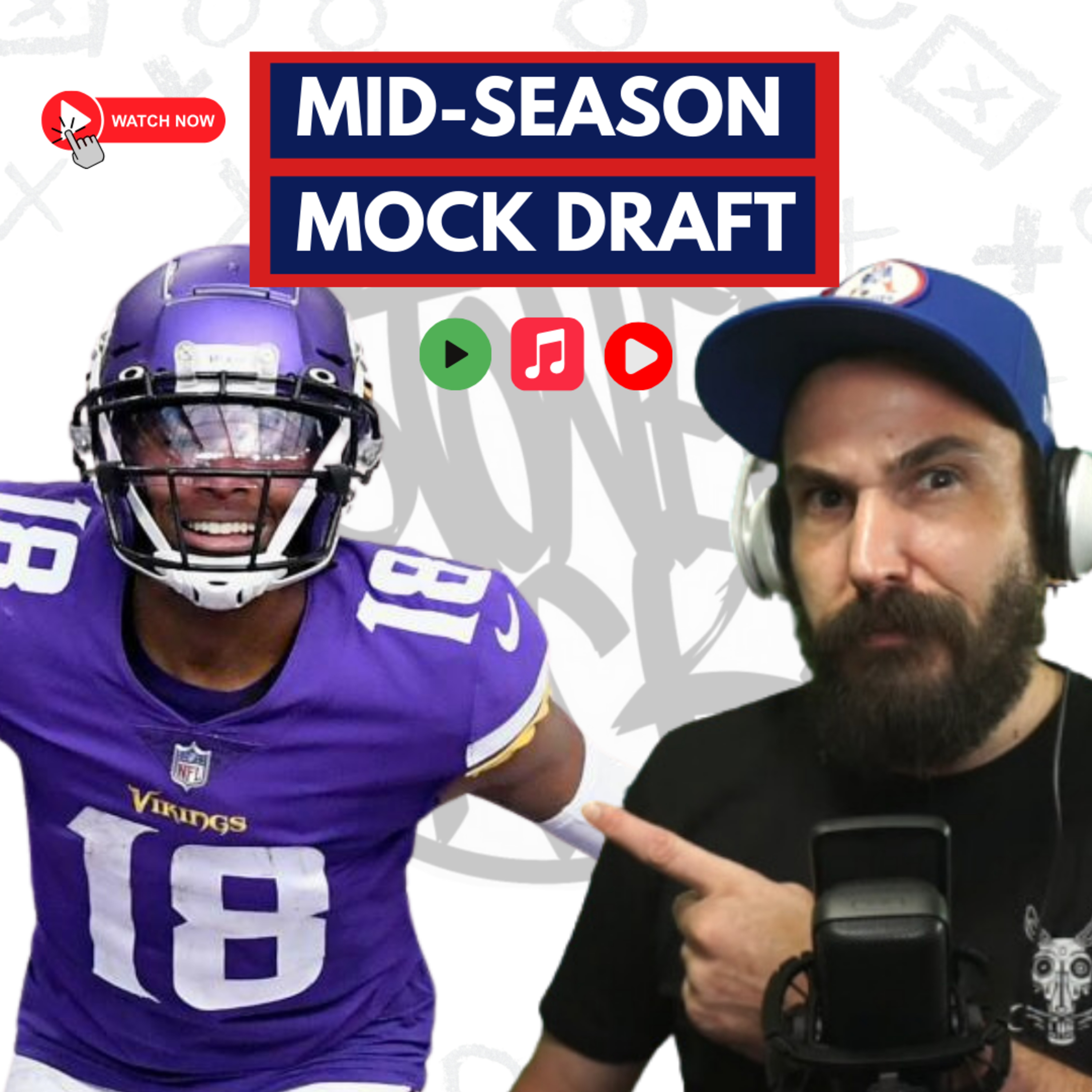 Fantasy Football - Rückblick NFL Woche 8 + Mid Season Mock! [2024] Podcast 473 episode artwork
