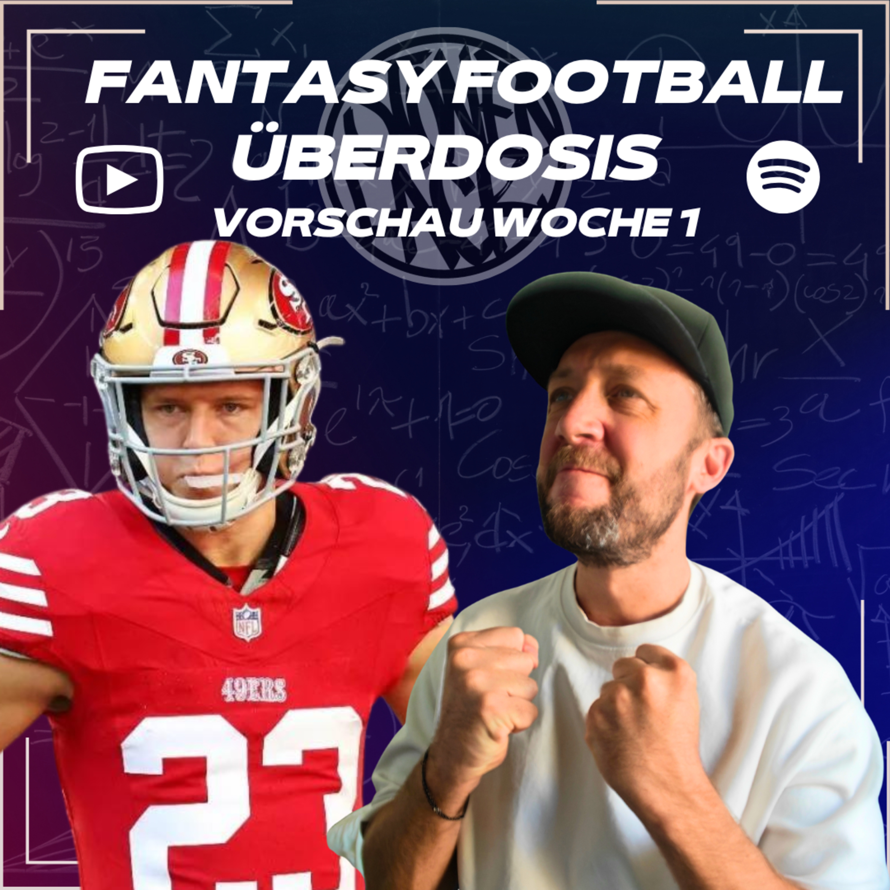 Starts & Sits NFL Woche 1 - Fantasy Football Überdosis - [2025] Podcast 522