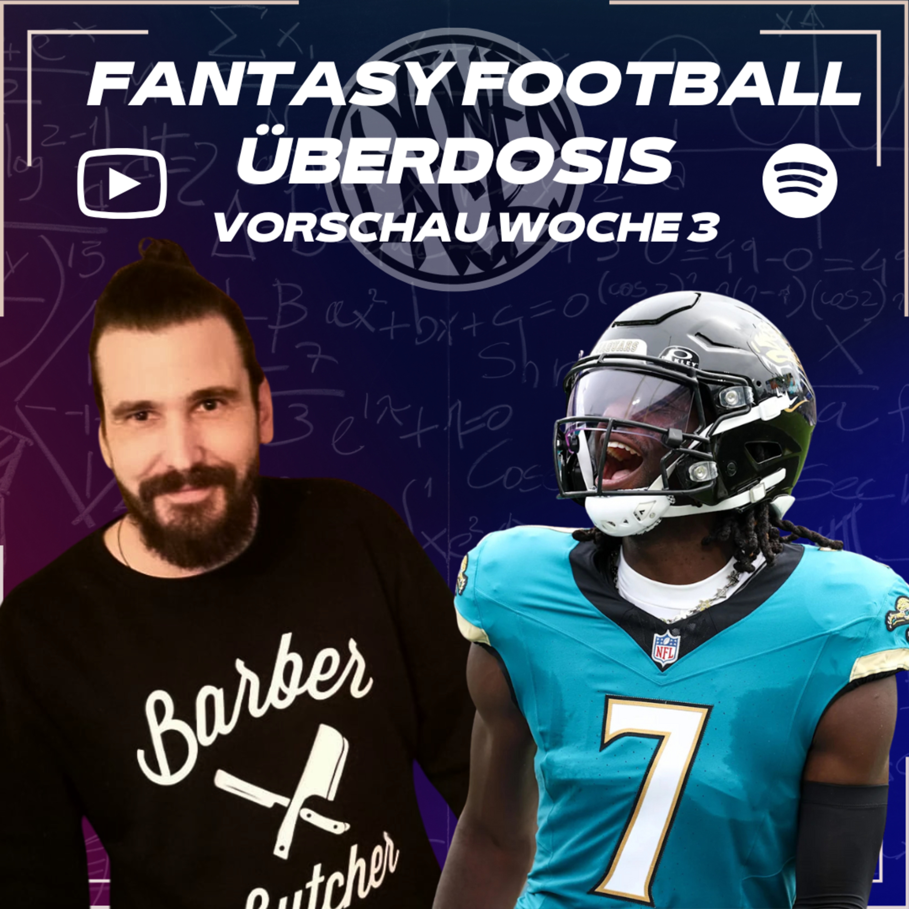 Starts & Sits NFL Woche 3 - Fantasy Football Überdosis - [2025] Podcast 526