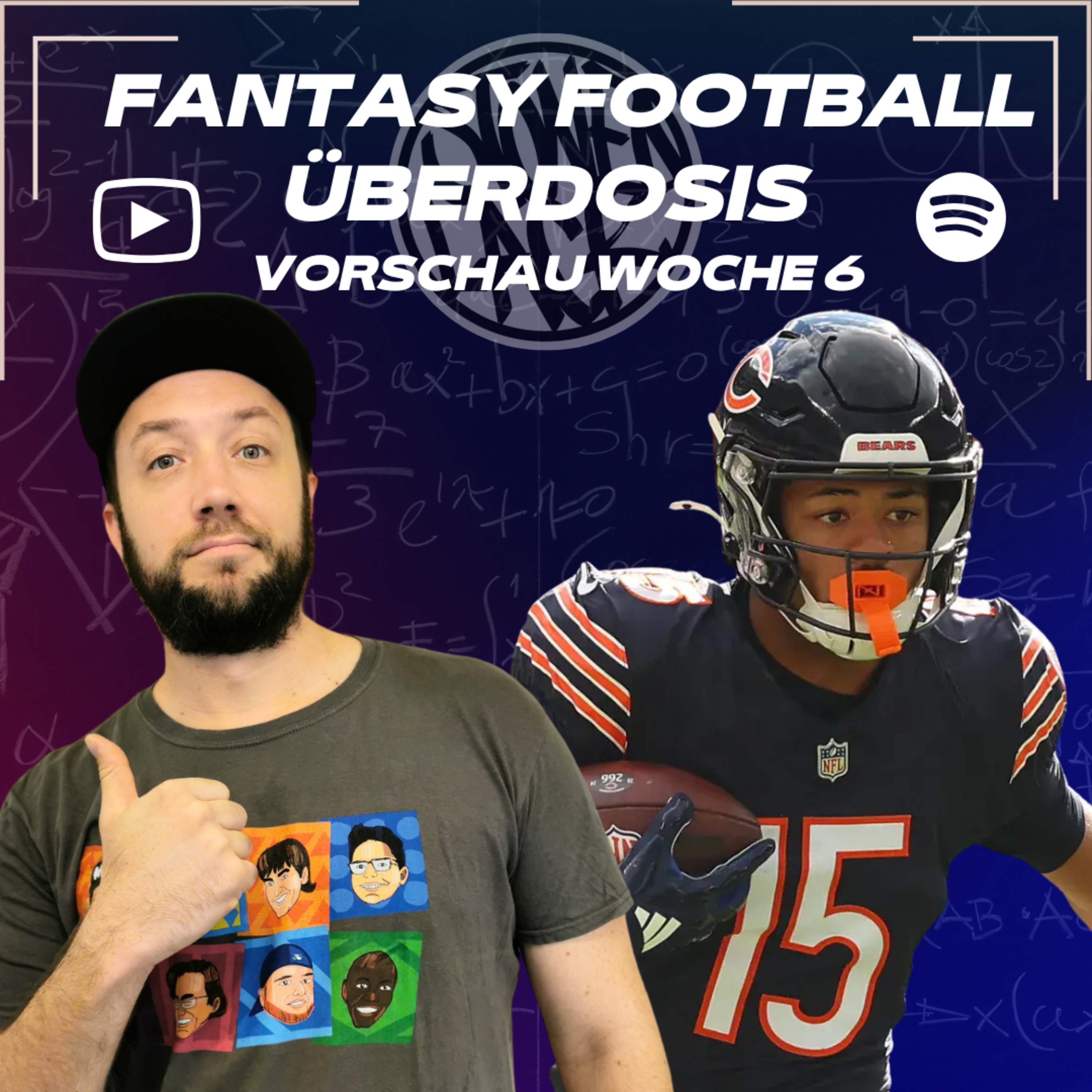 Starts & Sits NFL Woche 6 - Fantasy Football Überdosis - [2025] Podcast 532
