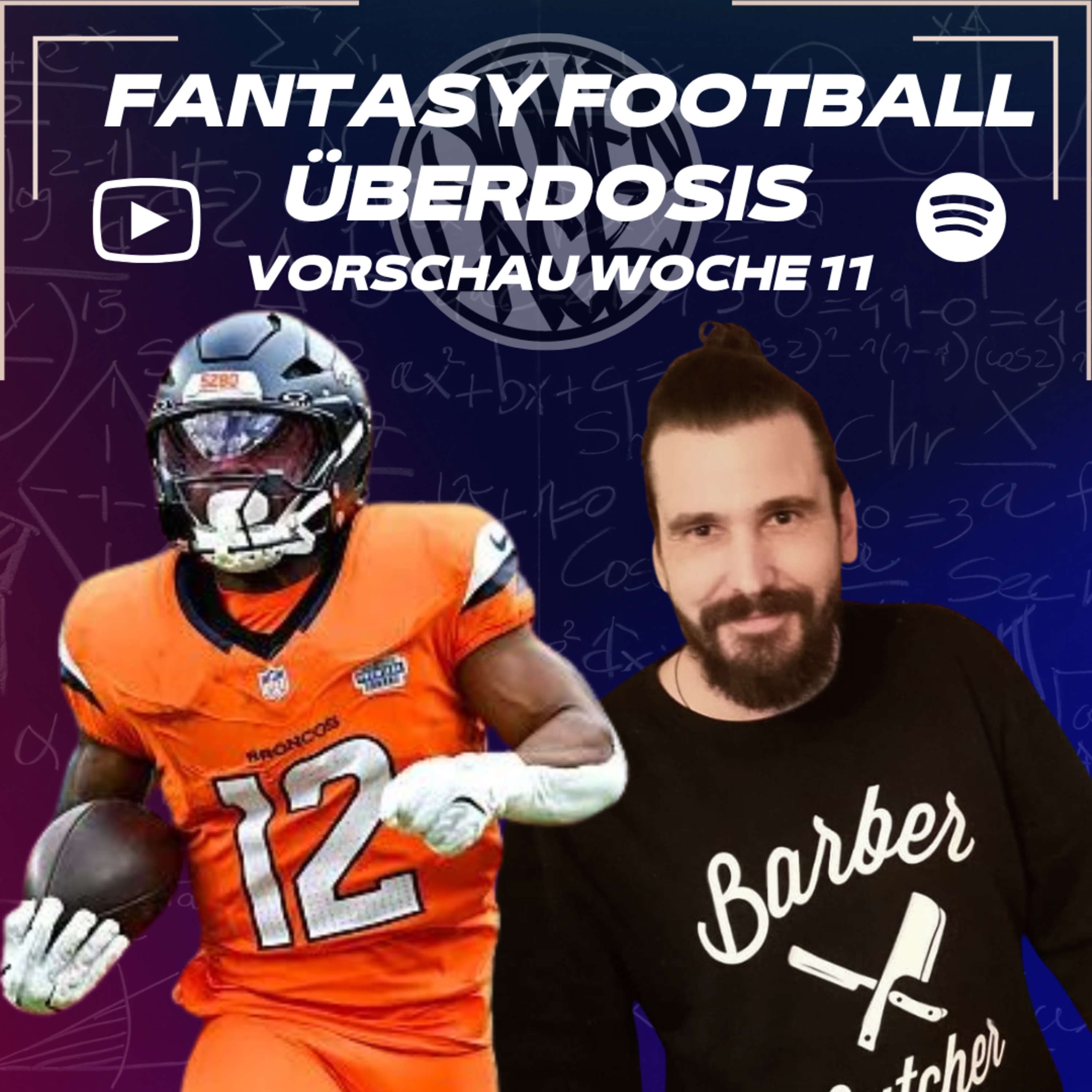Starts & Sits NFL Woche 11 - Fantasy Football Überdosis - [2025] Podcast 542