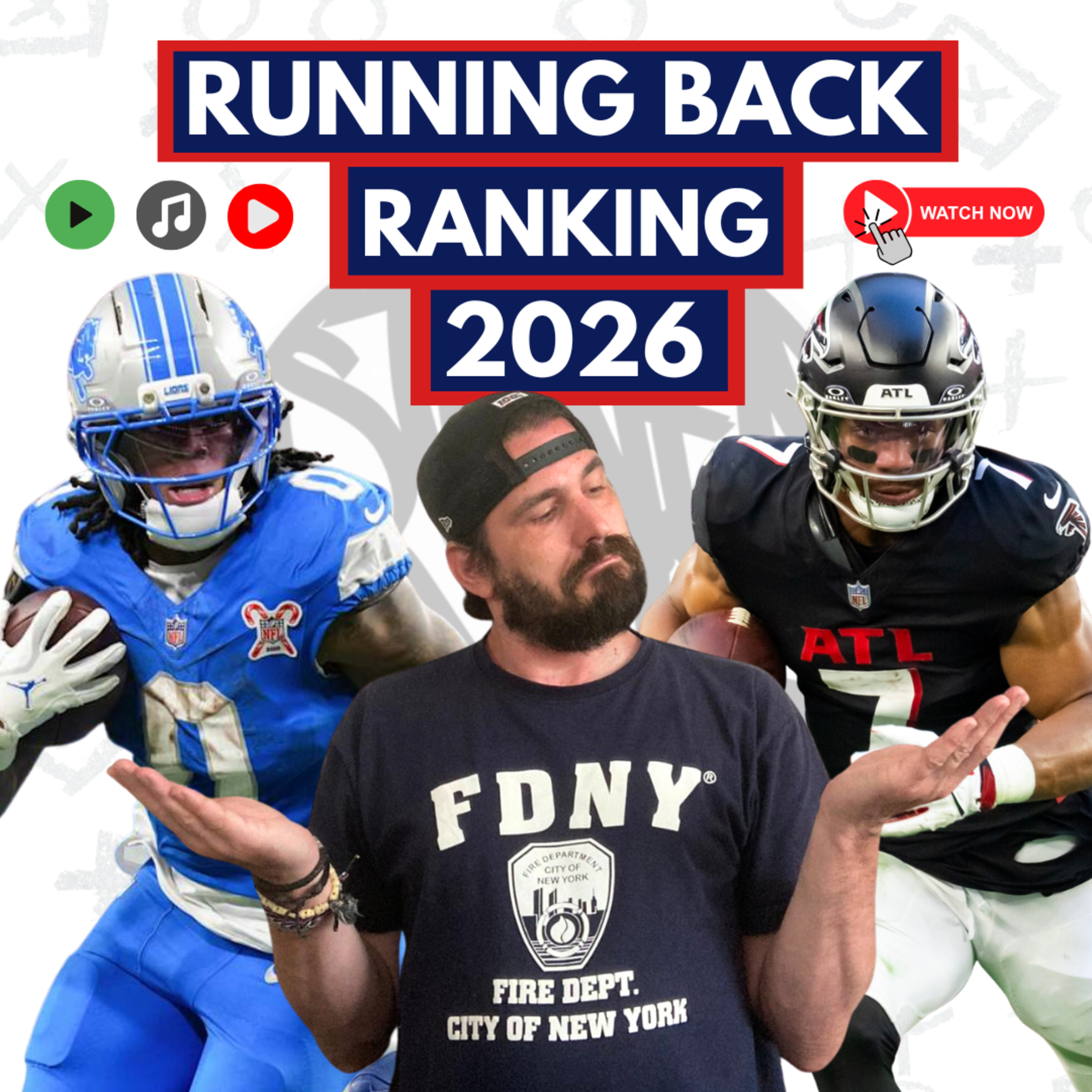 Running Back Rankings - Fantasy Football [2026] - Podcast 584 episode artwork