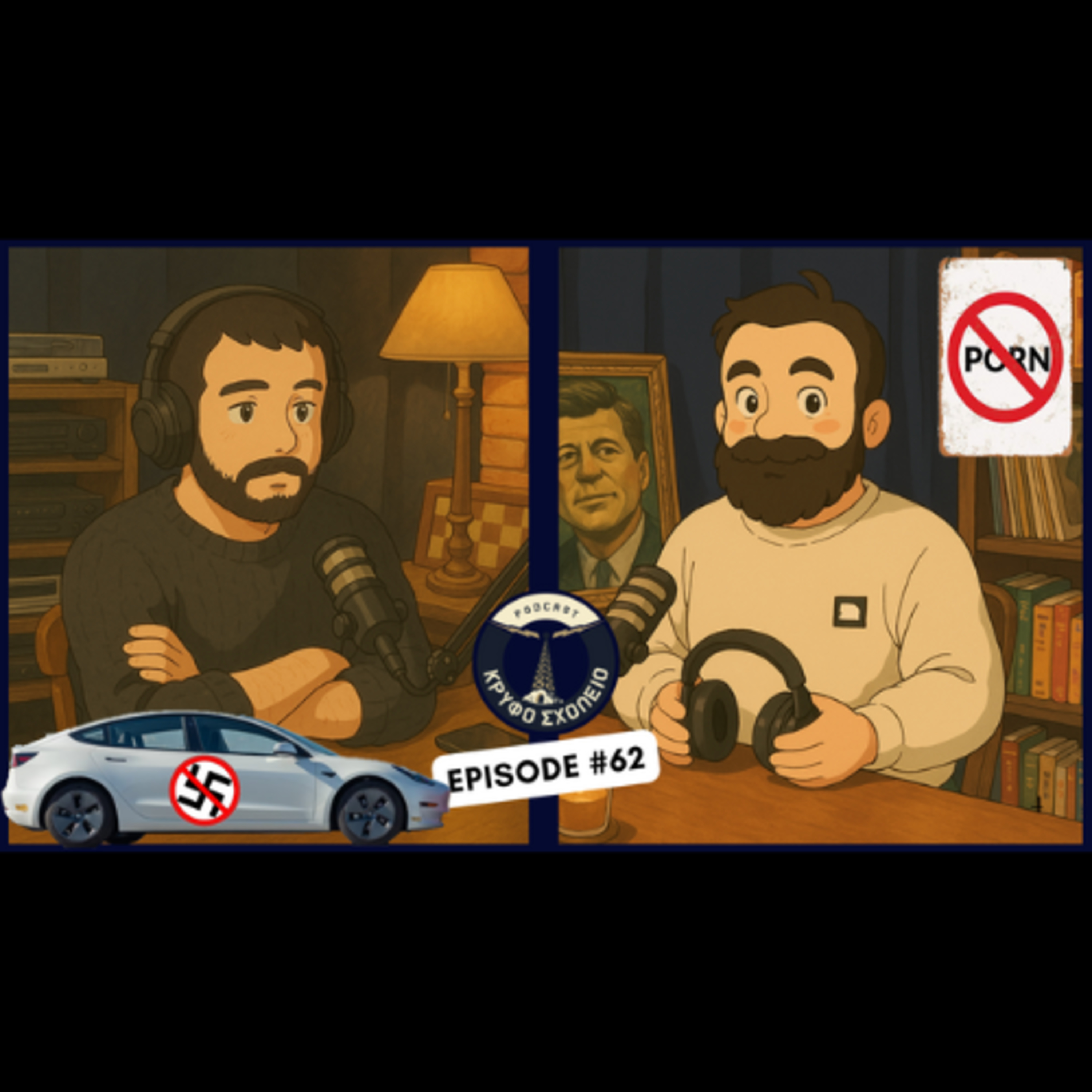 #62: Κάψε το Tesla & Kρύψε την ip σου | Κρυφό Σχολειό Podcast episode artwork