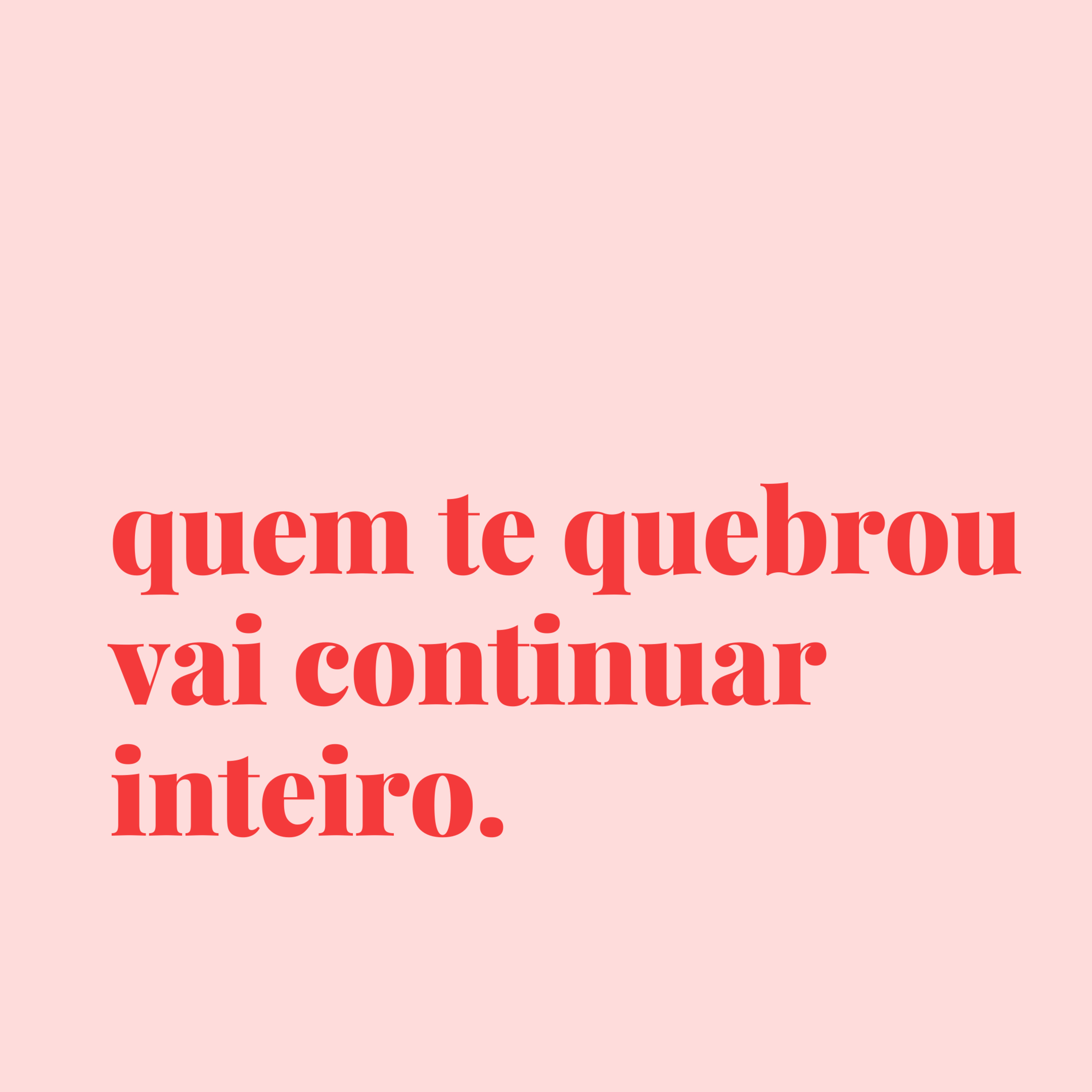 para todas as pessoas intensas.