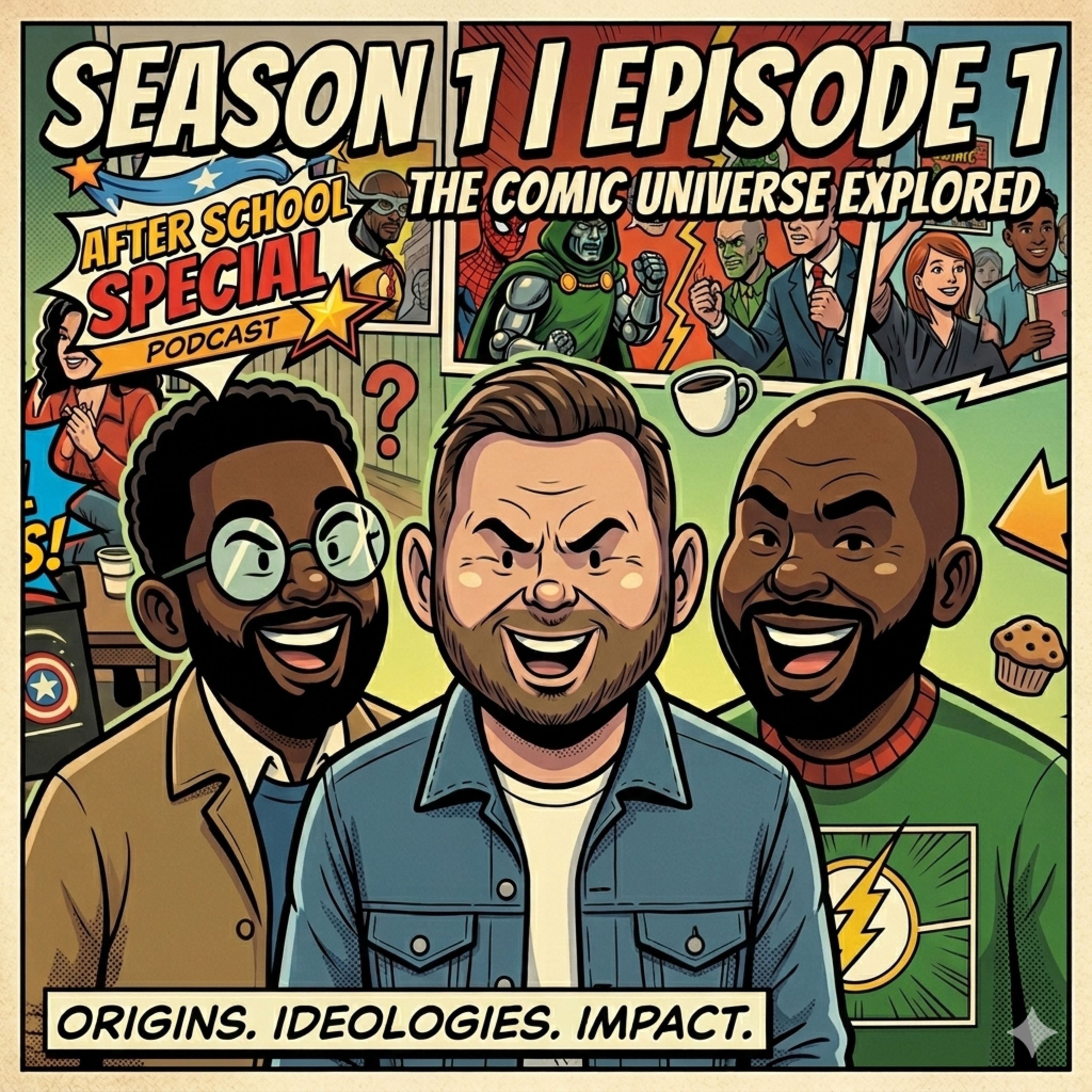 The ❌-Men Explored: 🦹‍♀️ Origins, Ideologies, and Impact 🦸‍♂️🦸🏾‍♂️ episode artwork