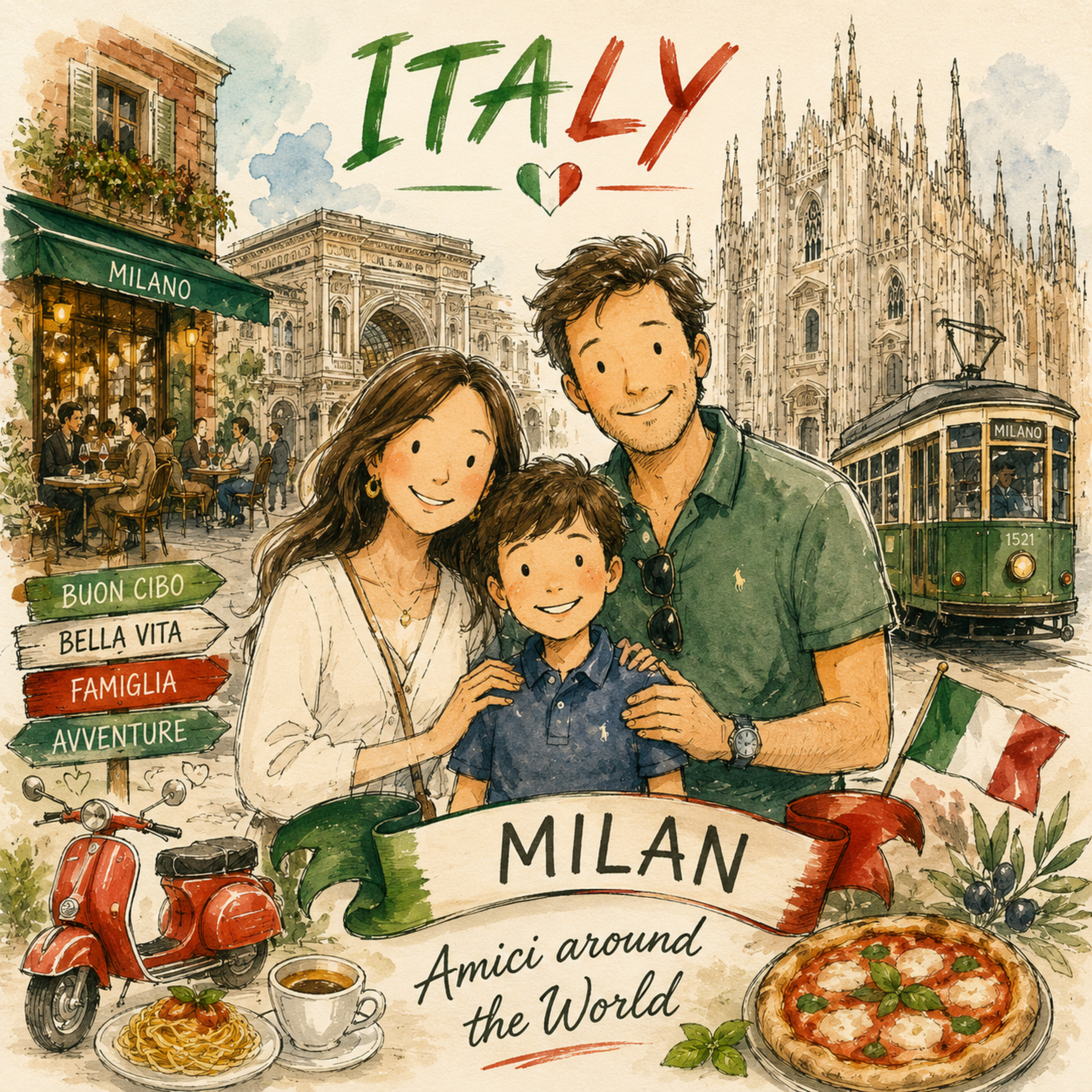 EP01 – IT La sorprendente verità: Milano è molto più di moda e storia con Diego Corrado, Lais Brasilino , Fernanda Angela e Maria Heloisa