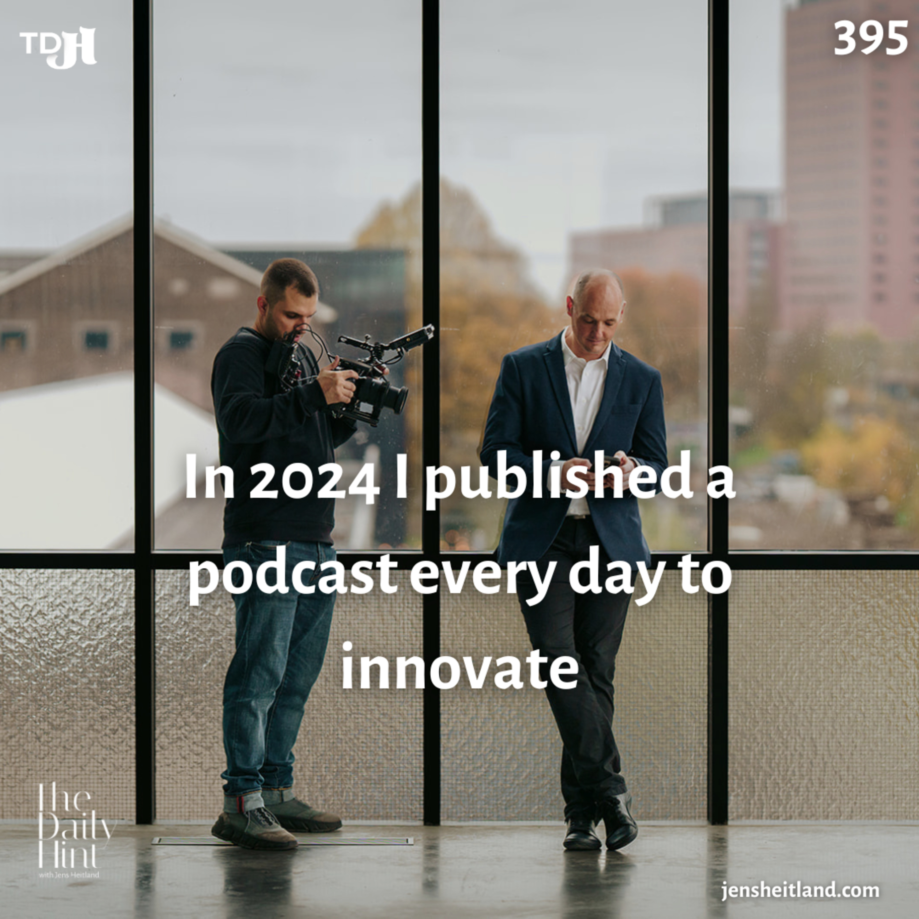 395 - In 2024 I published a podcast every day to innovate episode artwork