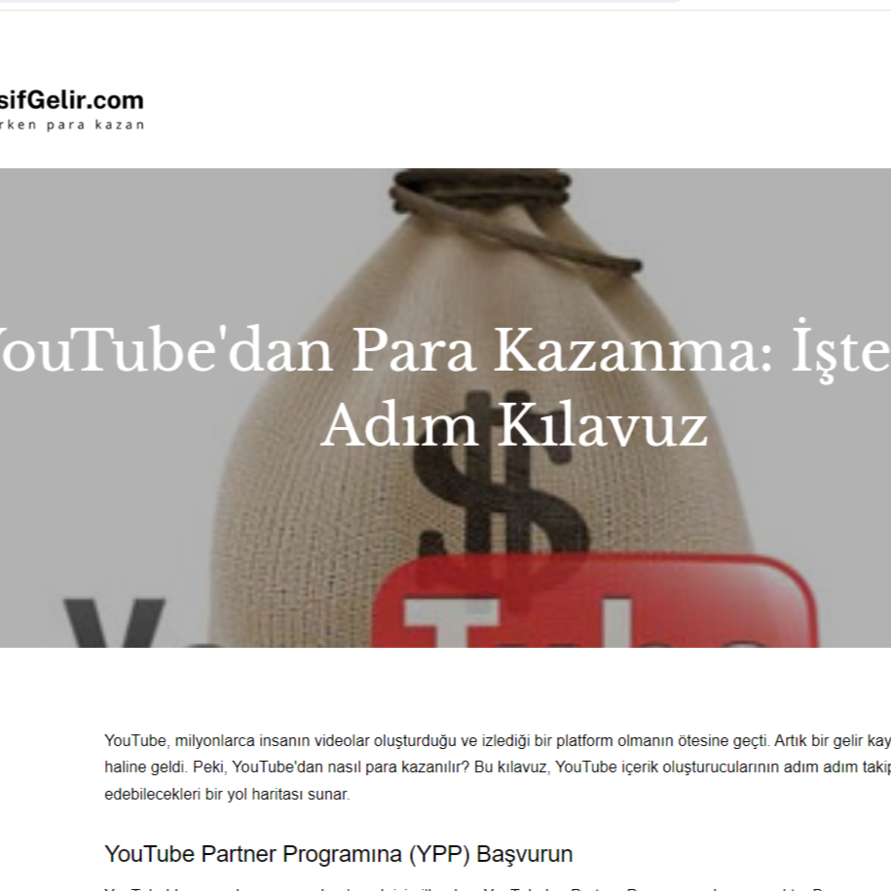 Youtube'da para kazanma yöntemleri episode artwork