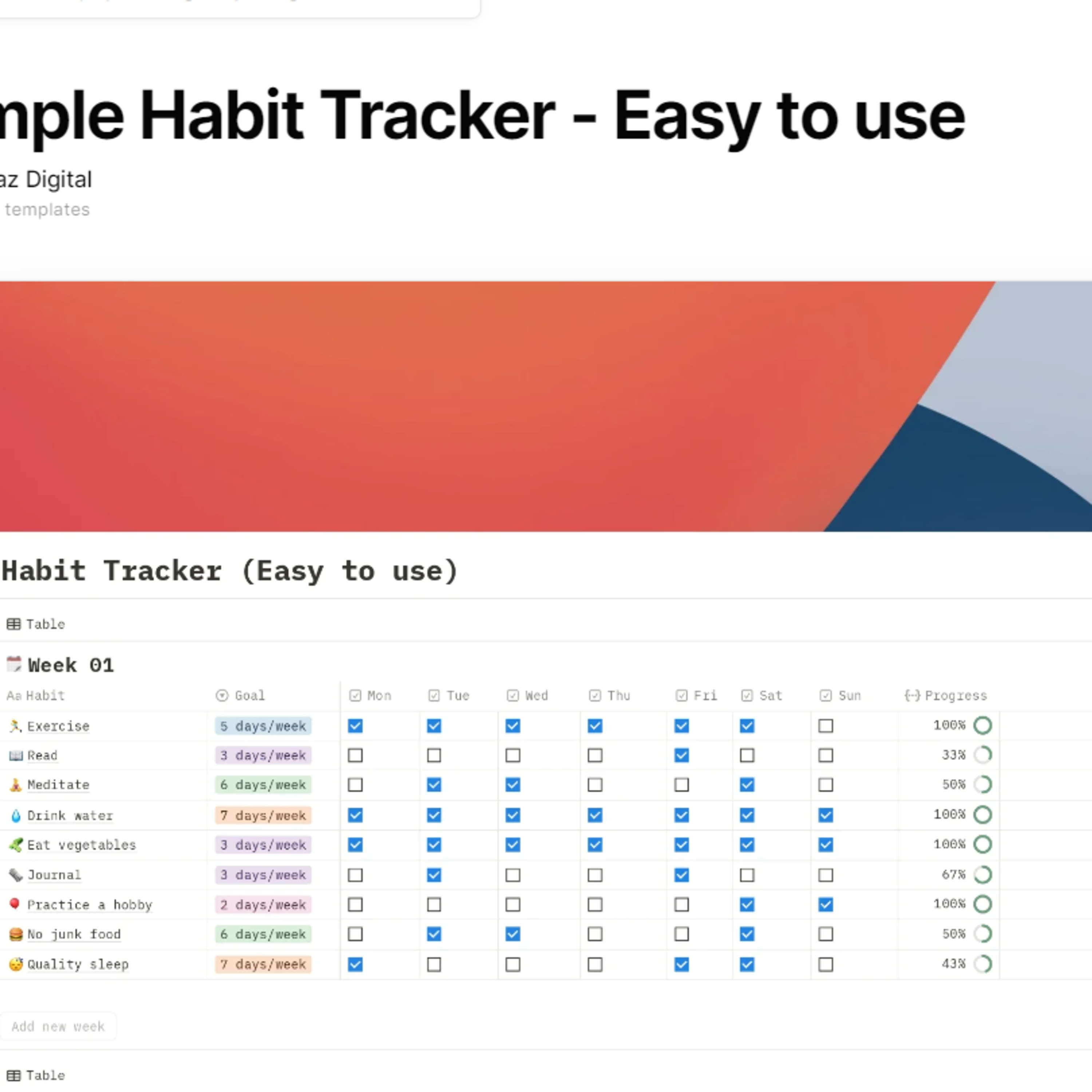 Benefits Of Using A Simple Habit Tracker episode artwork