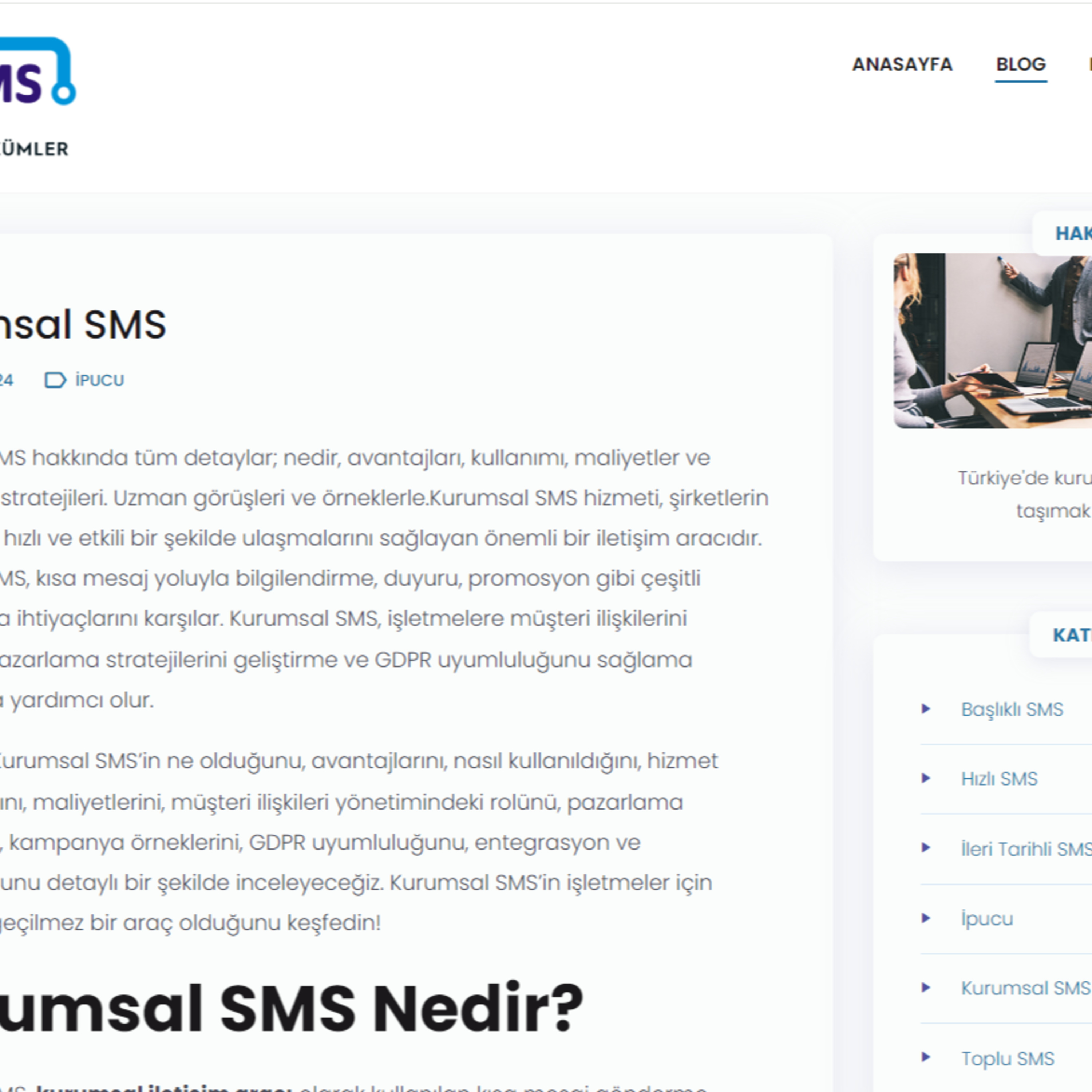 Kurumsal SMS Nedir ve Ne İşe Yarar? episode artwork