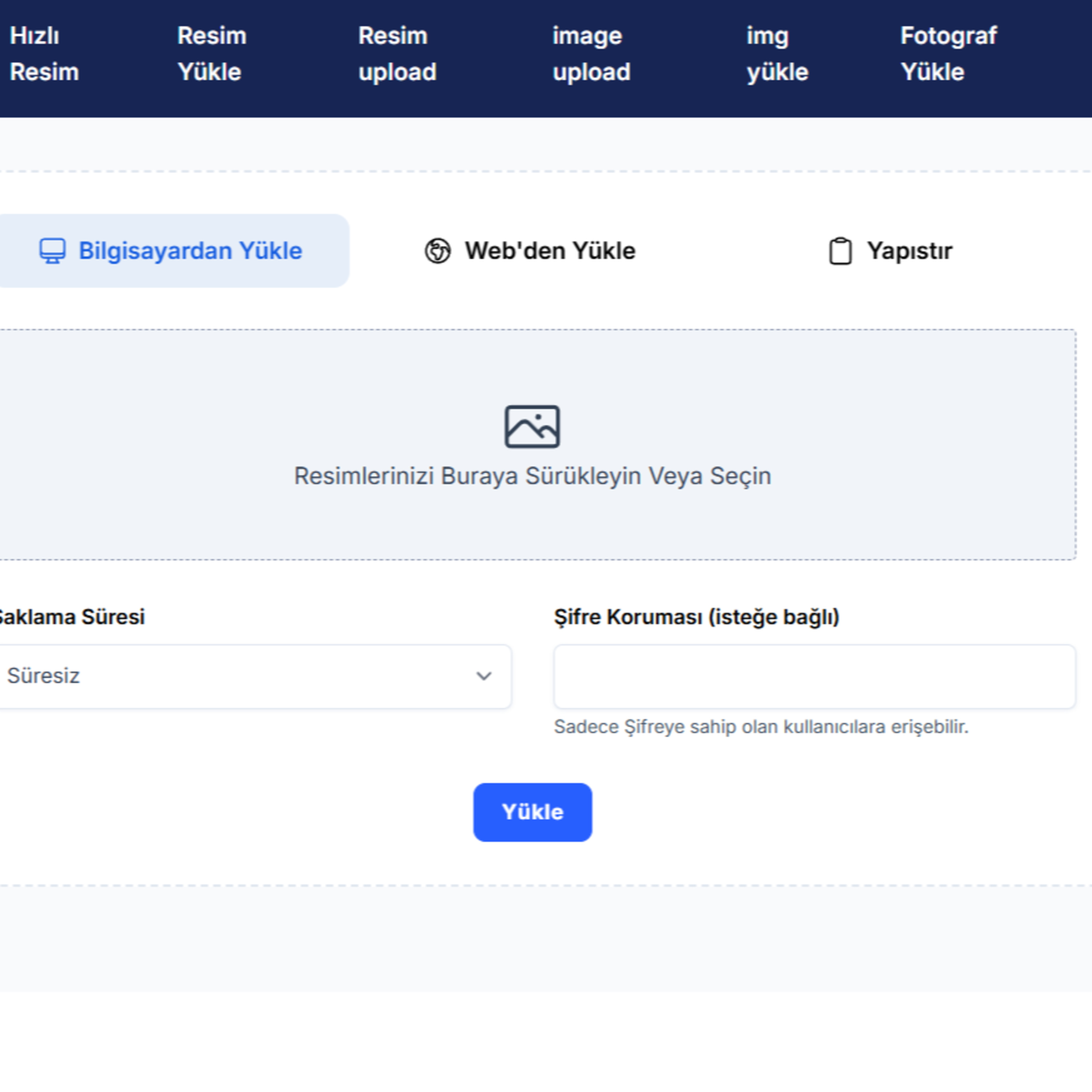 ResimBurda – Hızlı ve Kolay Resim Yükleme Platformu