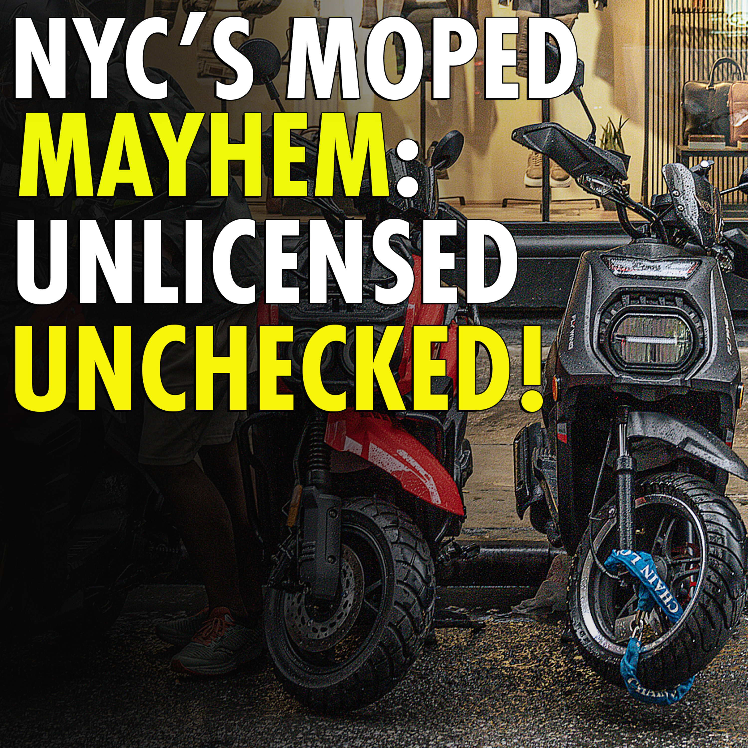 #2,116 - NYPD impounds 80 unlicensed migrant mopeds from outside Roosevelt and Watson Hotel shelters