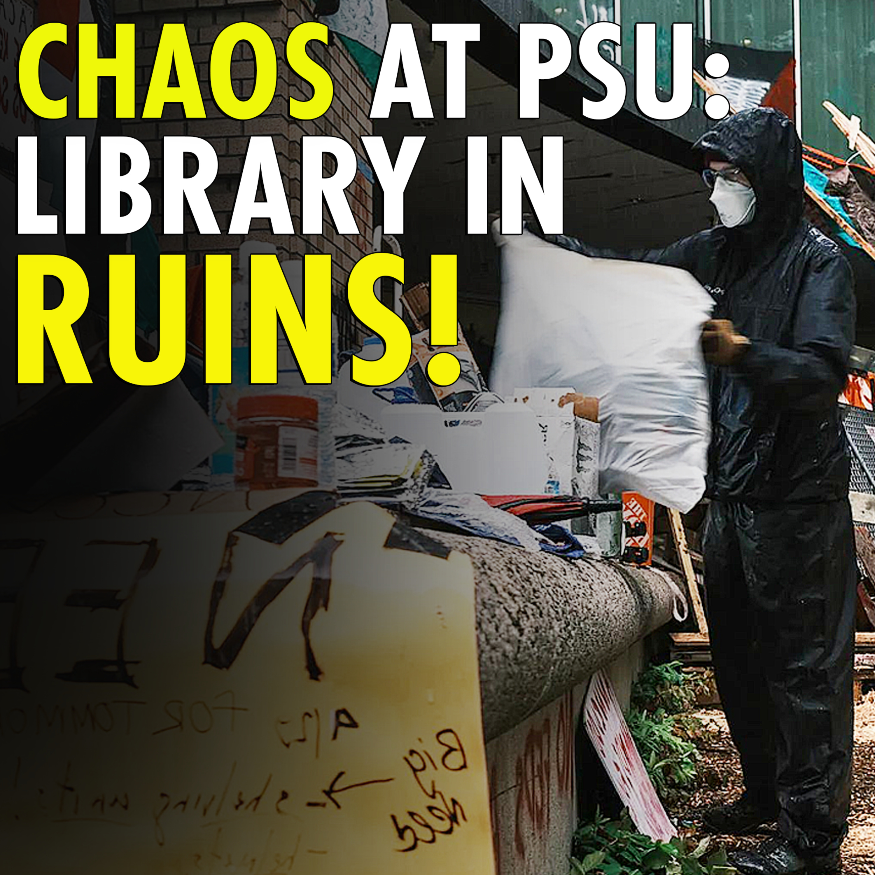 #2,279 - Antifa absolutely destroys Portland State Library in the name of 'Revolution"