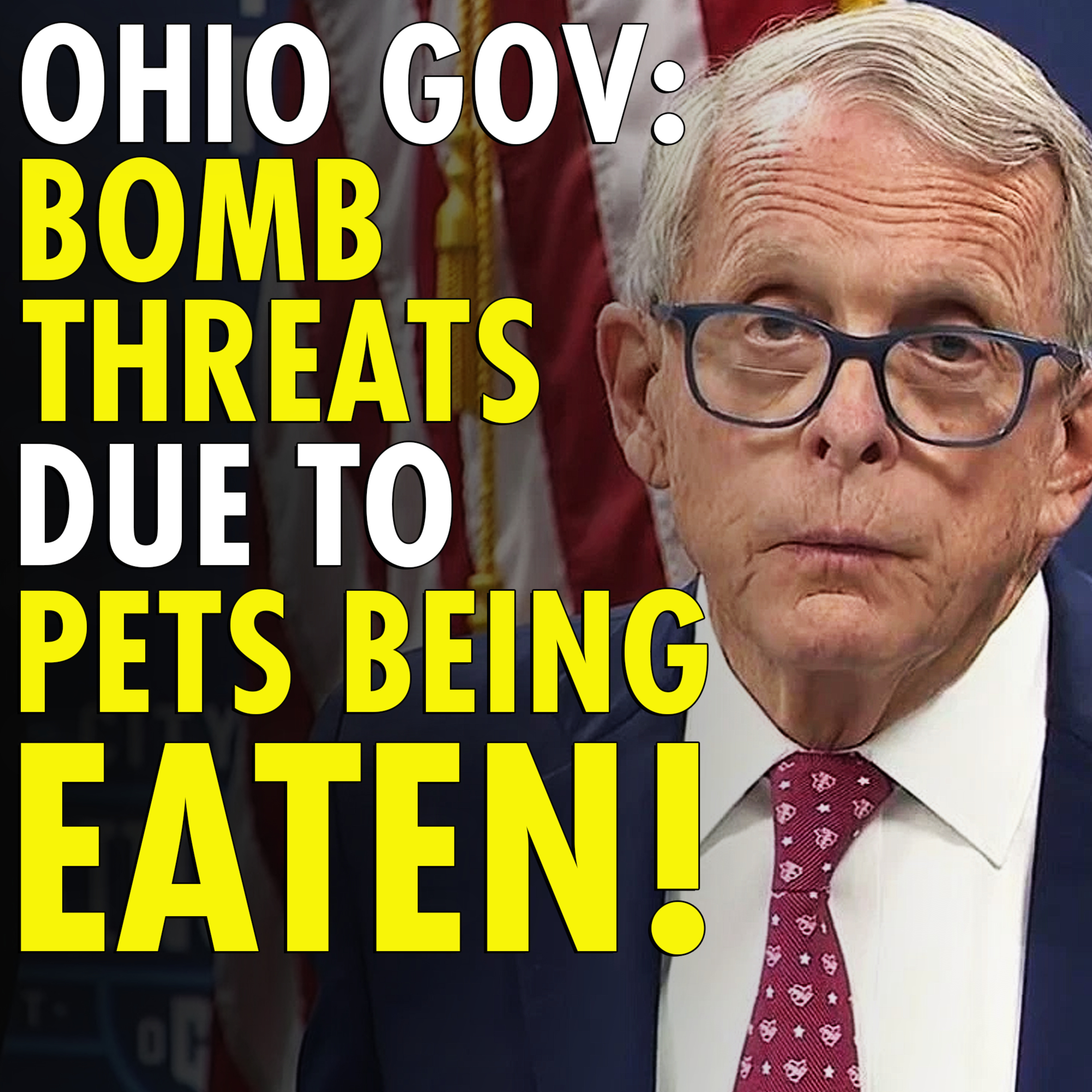 #2,515 - Ohio Gov. DeWine says 33 bomb threats have been made over pets being eaten by Haitians in Springfield episode artwork