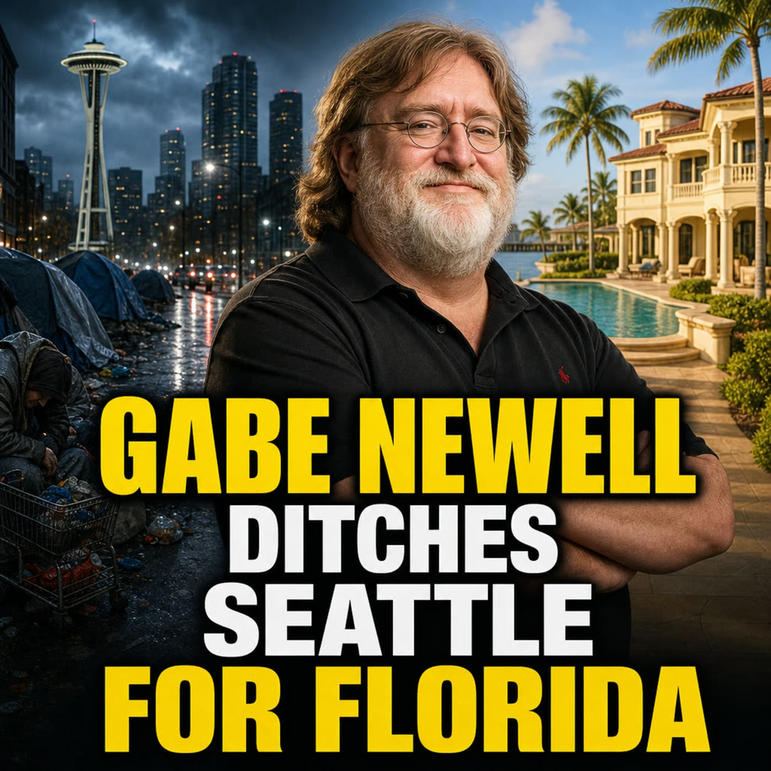 Valve Billionaire Gabe Newell Flees Seattle For Florida As WA Tax Drives Exodus episode artwork