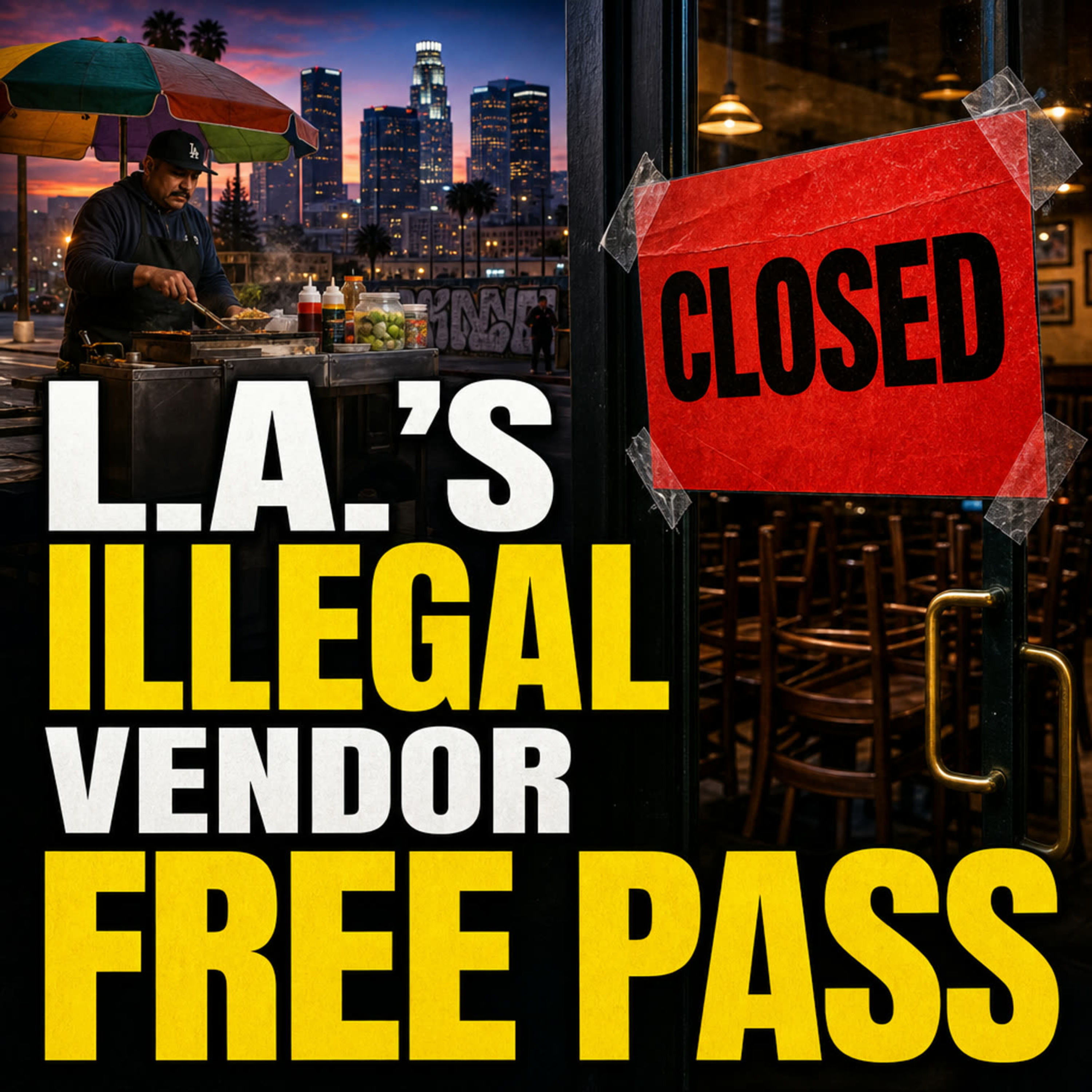 LA Gives Illegal Alien Food Vendors Hall Pass While Restaurants Get Shut Down episode artwork