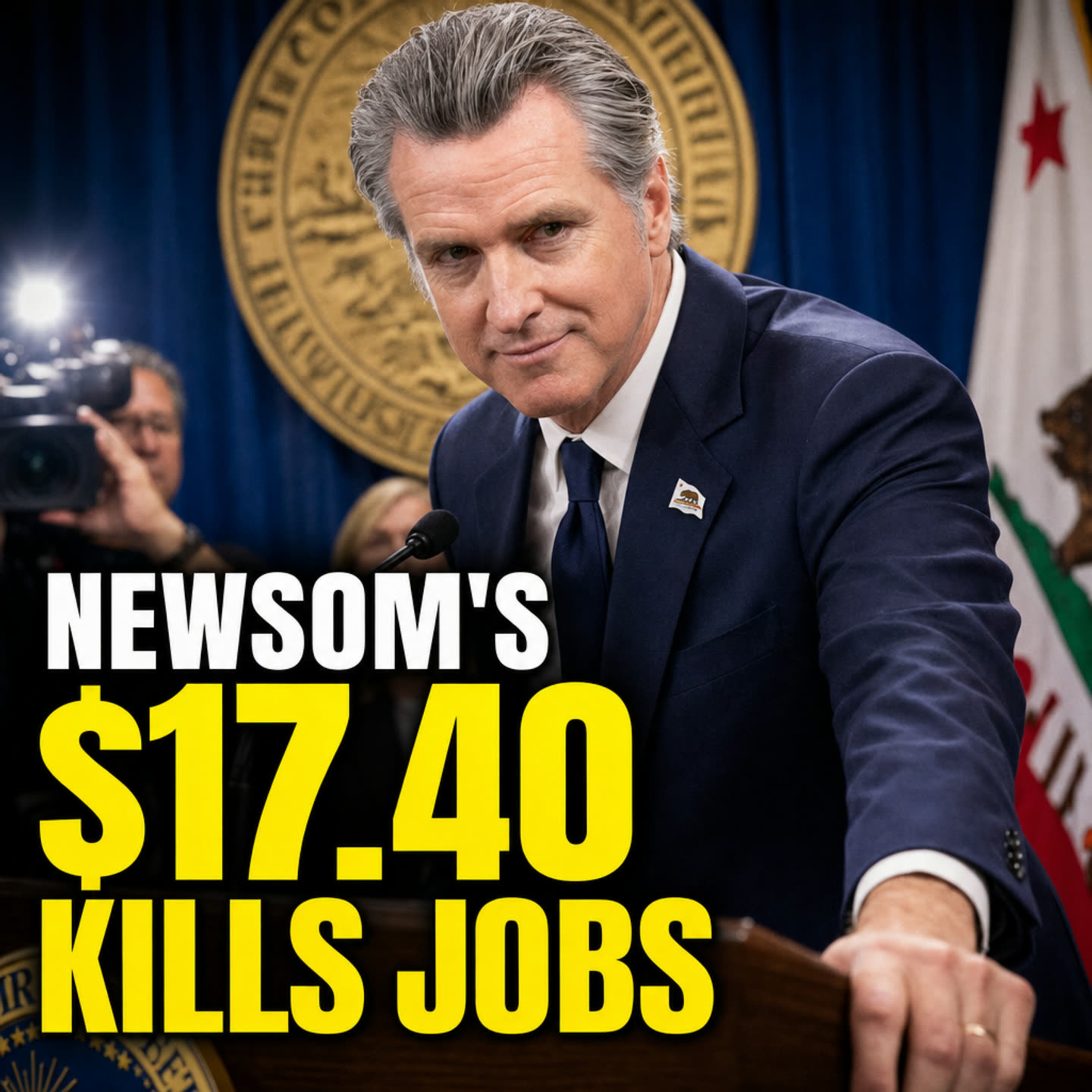 Newsom's $17.40 Minimum Wage Joke Won't Cover California Rent Or Gas episode artwork