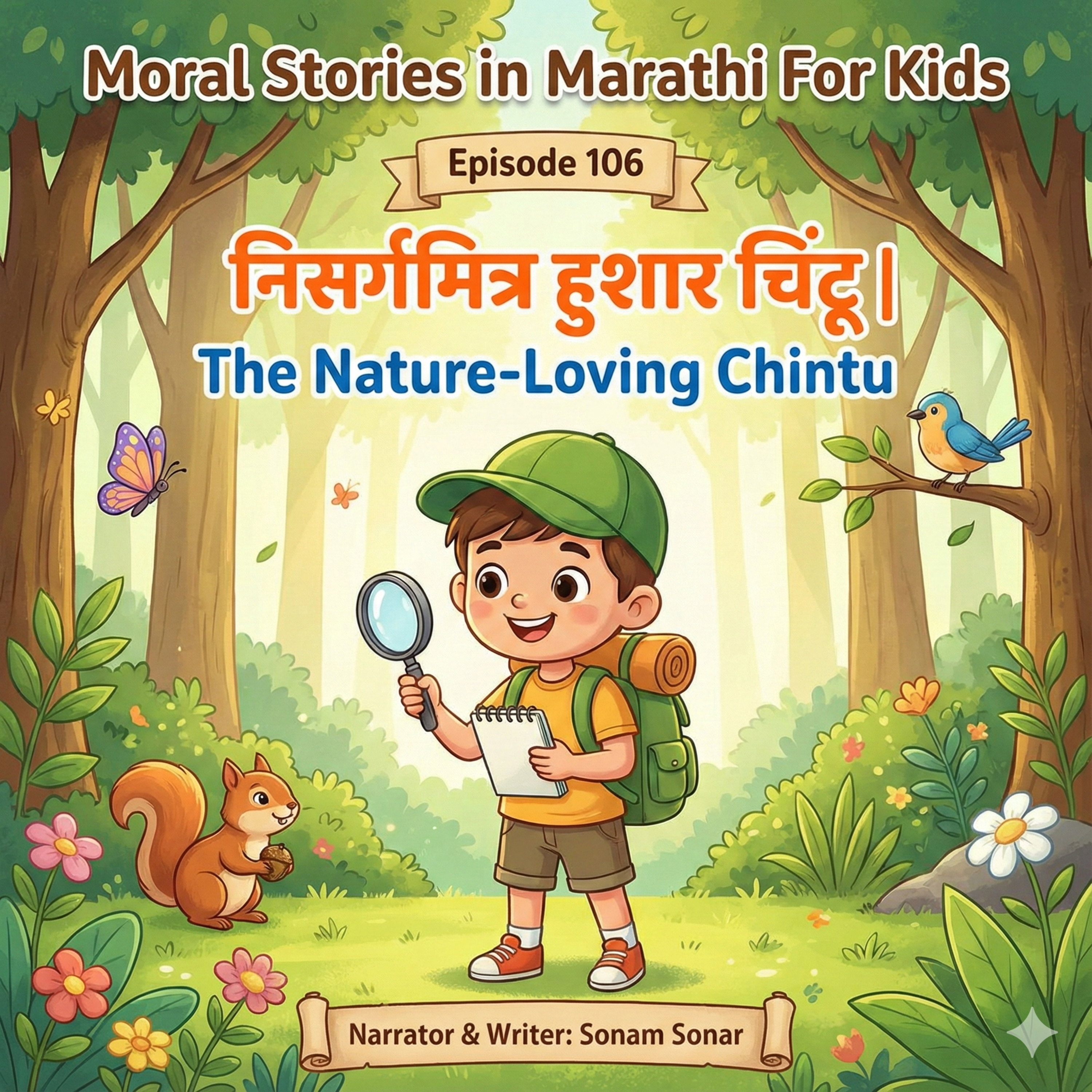 106. निसर्गमित्र हुशार चिंटू | The Nature-Loving Chintu Story in Marathi episode artwork