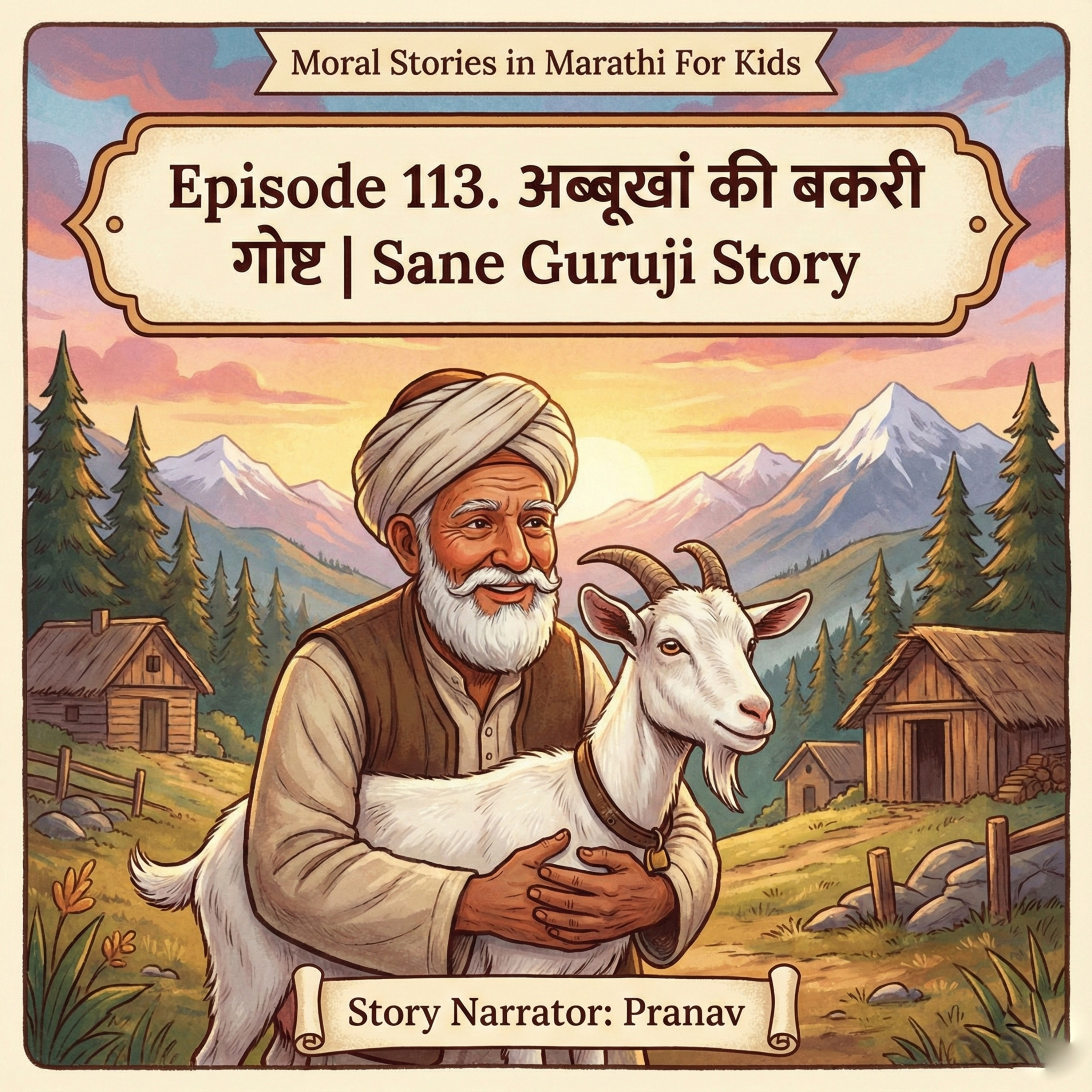 113. अब्बूखां की बकरी | Abbu Khan's Goat | Sane Guruji Story episode artwork