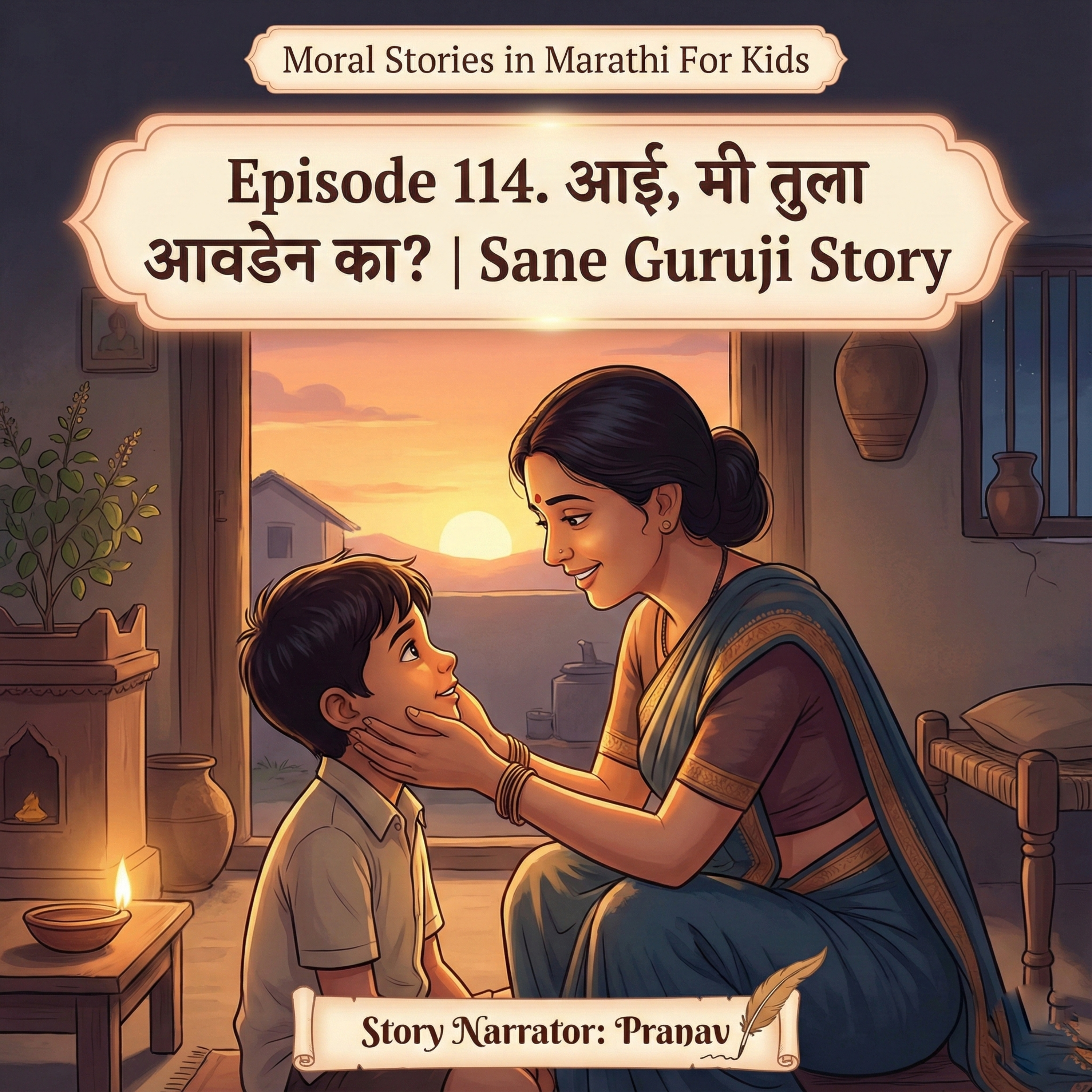114. आई, मी तुला आवडेन का? | Mother, Will You Like Me? | Sane Guruji Story episode artwork