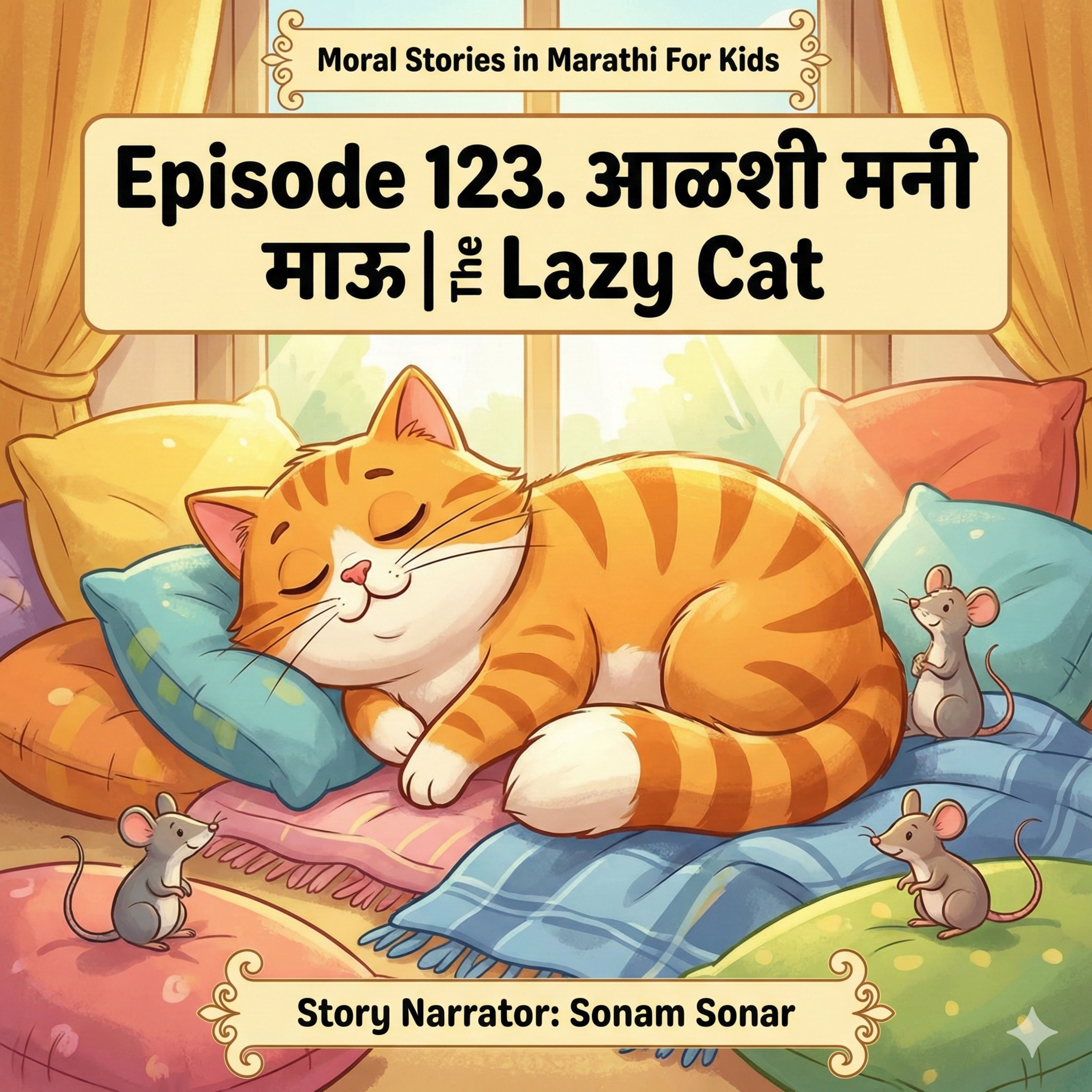 123. आळशी मनी माऊ | The Lazy Cat episode artwork