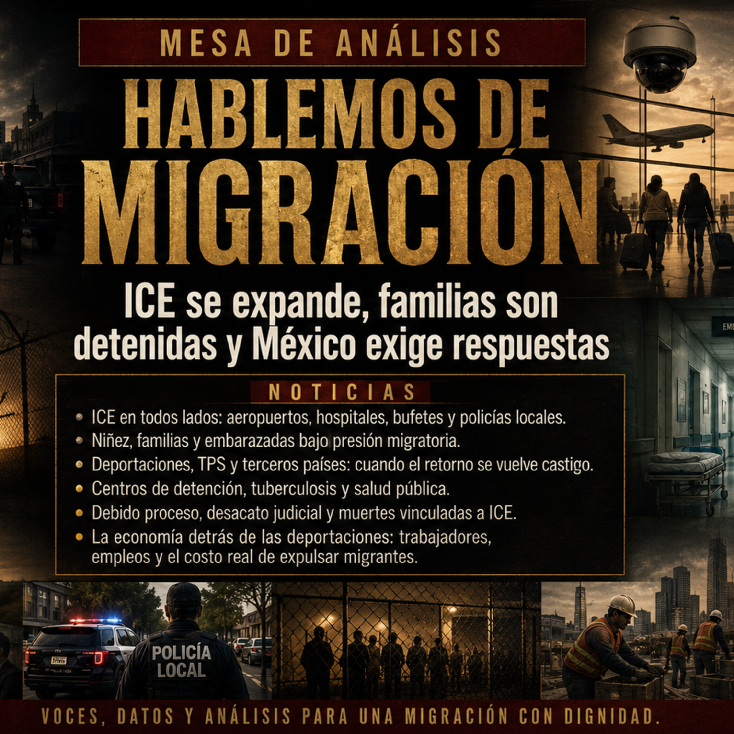Hablemos de Migración | ICE se expande, familias son detenidas y México exige respuestas episode artwork