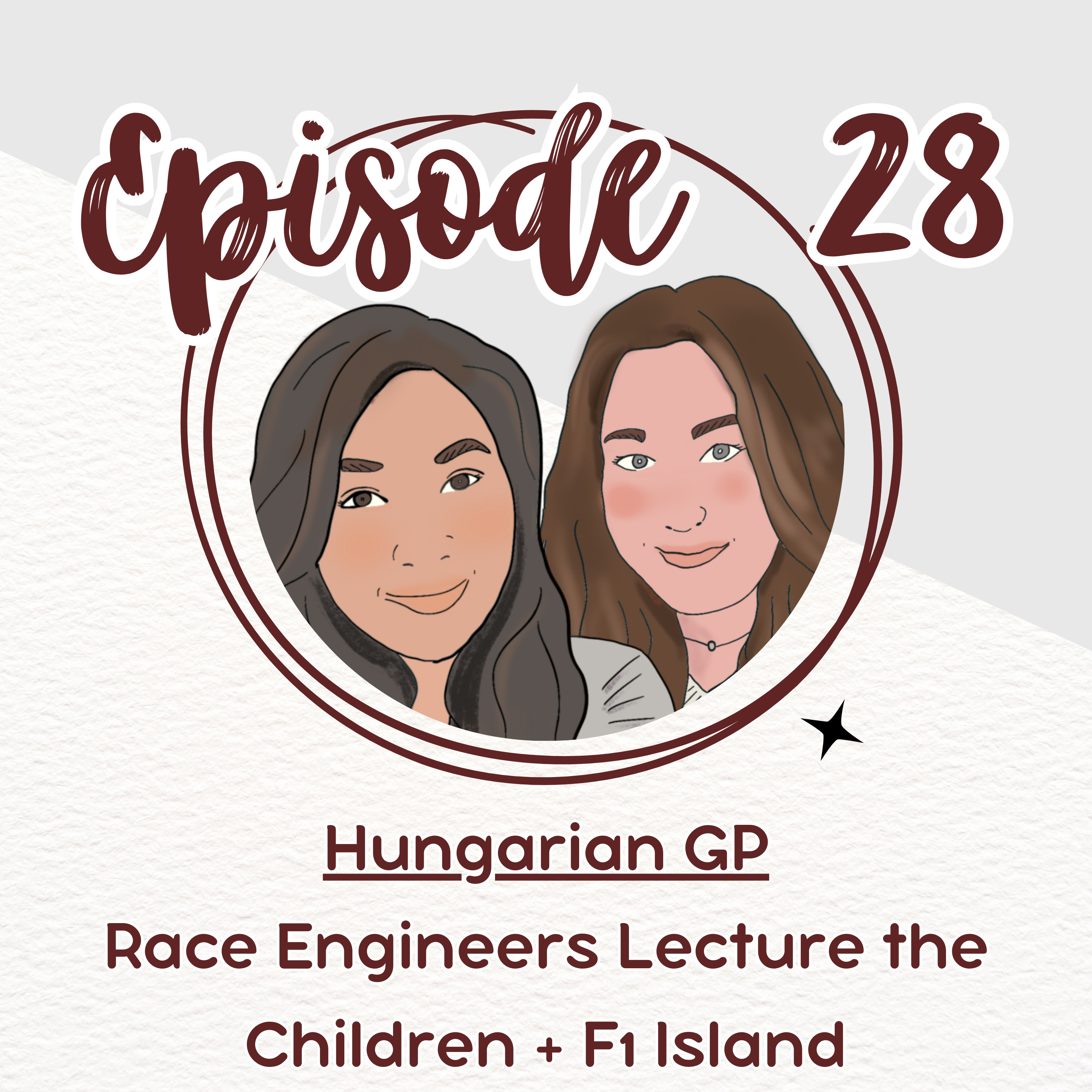 Episode 28. Hungarian GP - Race Engineers Lecture the Children + F1 Island episode artwork