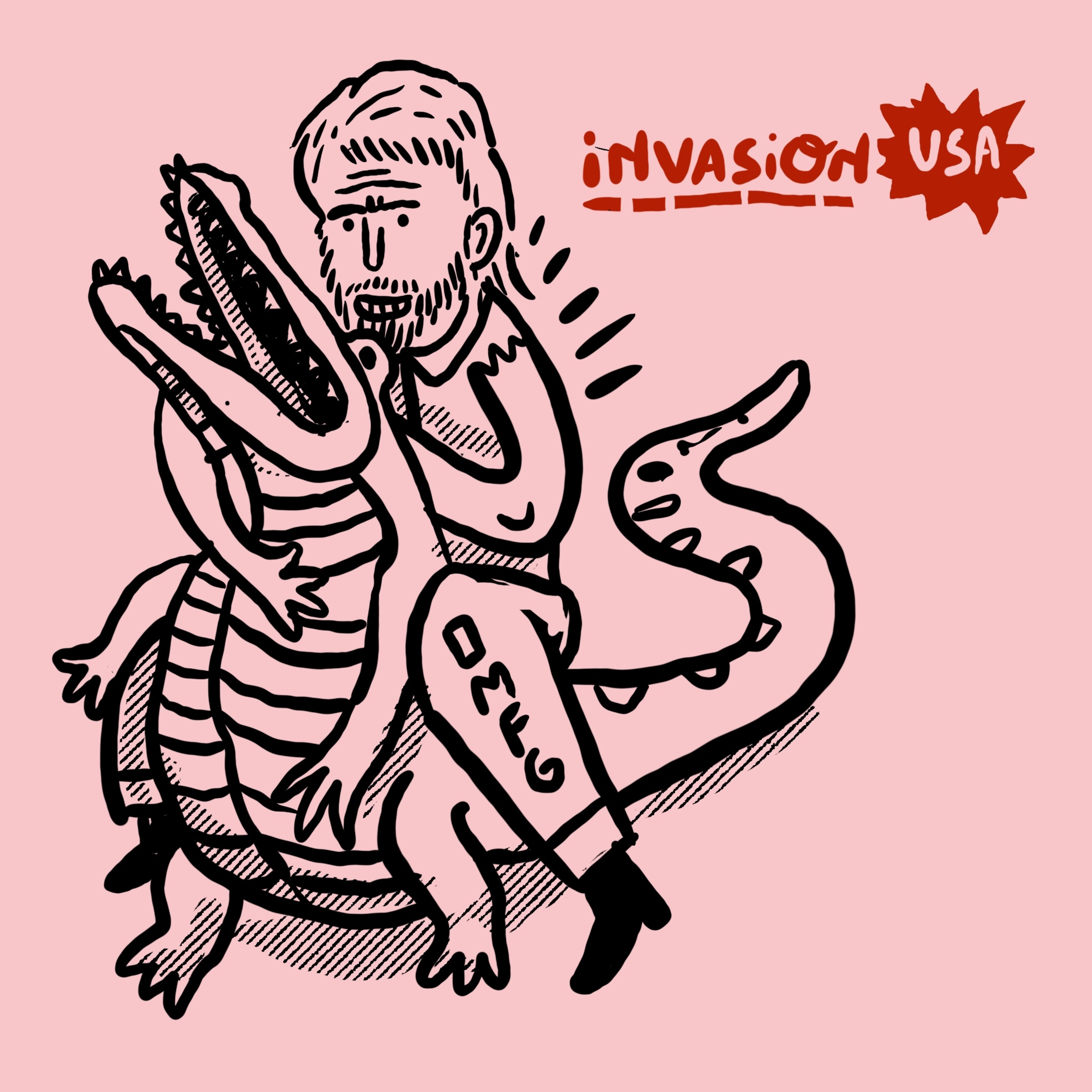 Invasion USA with a Reverse Rocket in the Tailpipe episode artwork
