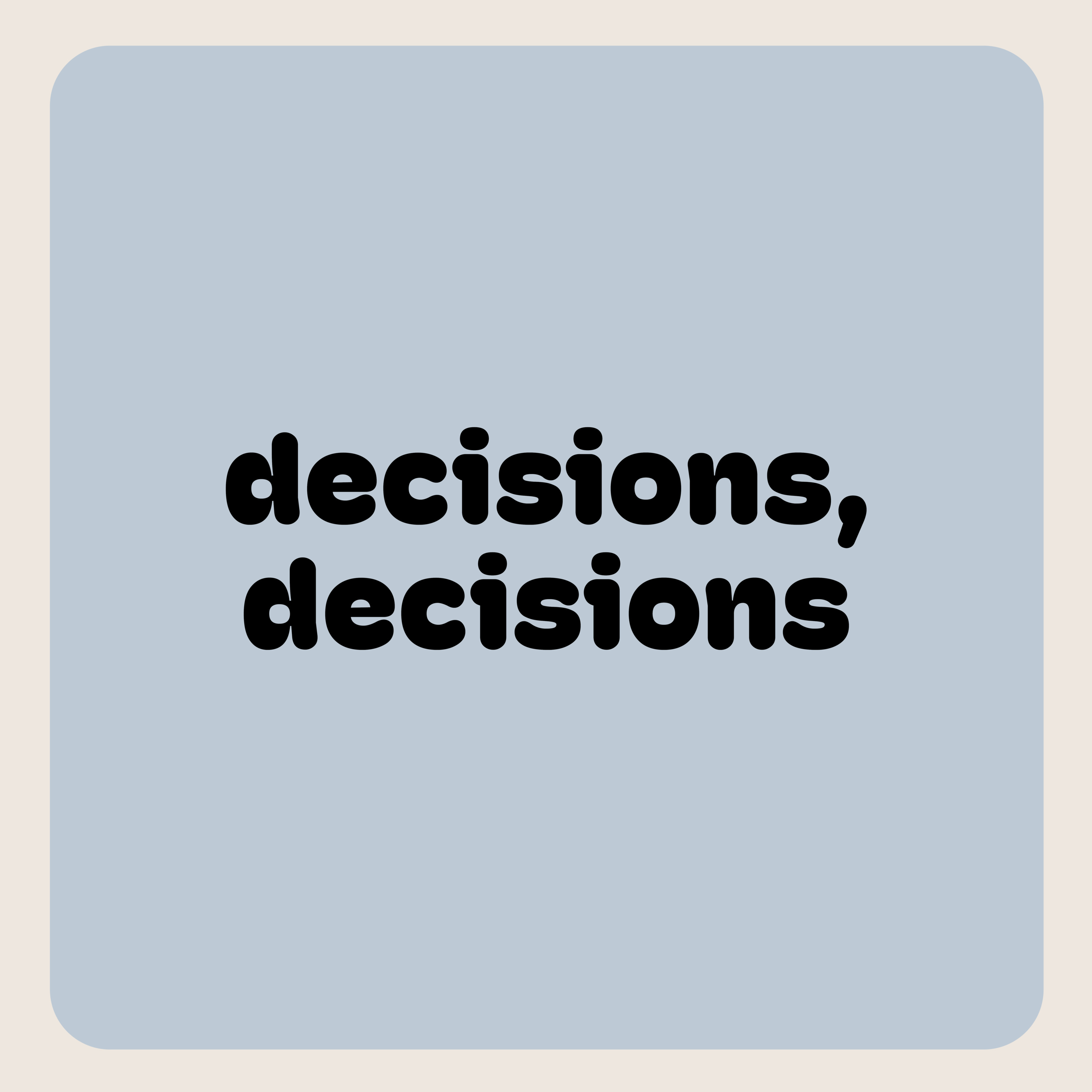 Decisions, Decisions episode artwork