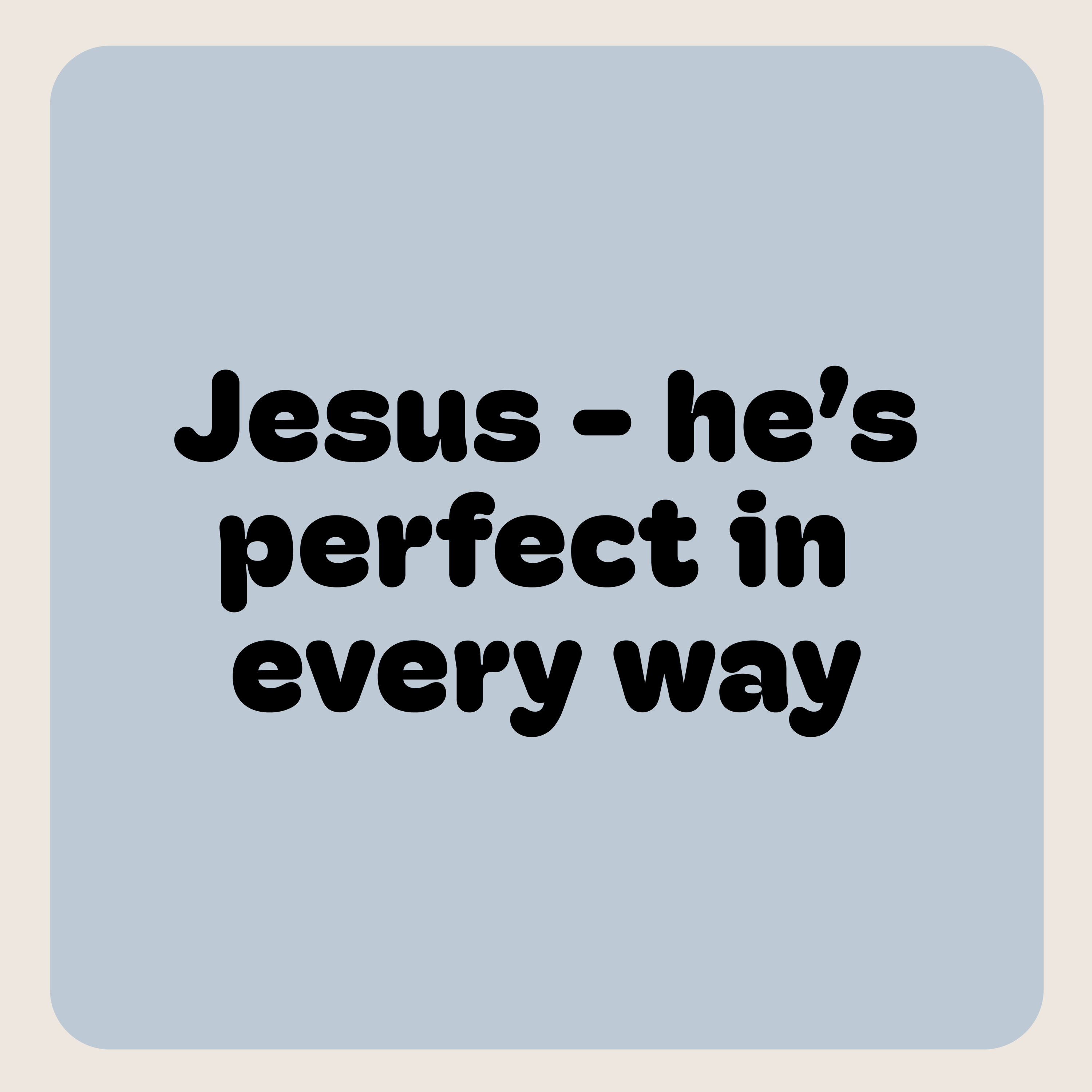Jesus - He's Perfect in Every Way... episode artwork