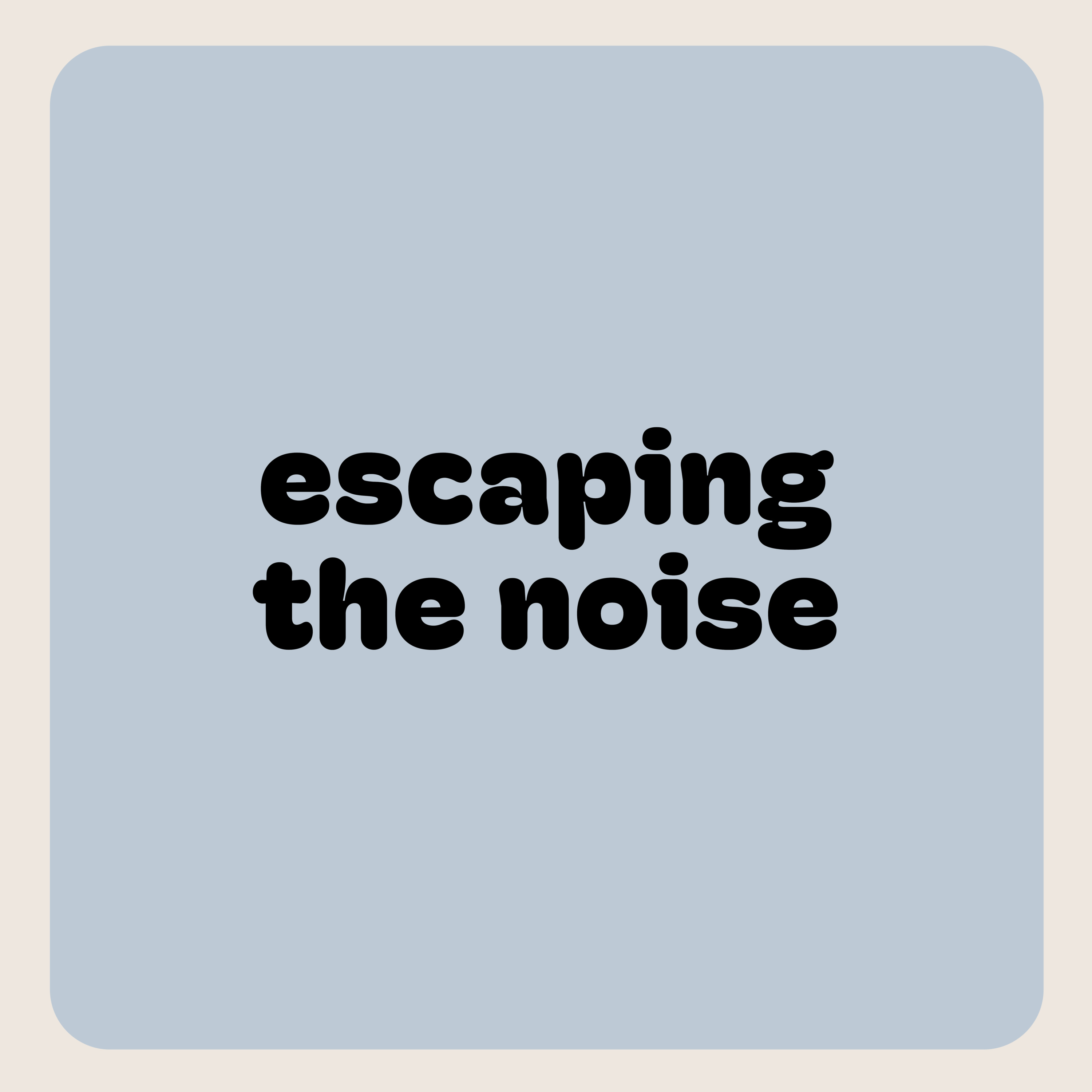 Escaping the Noise episode artwork